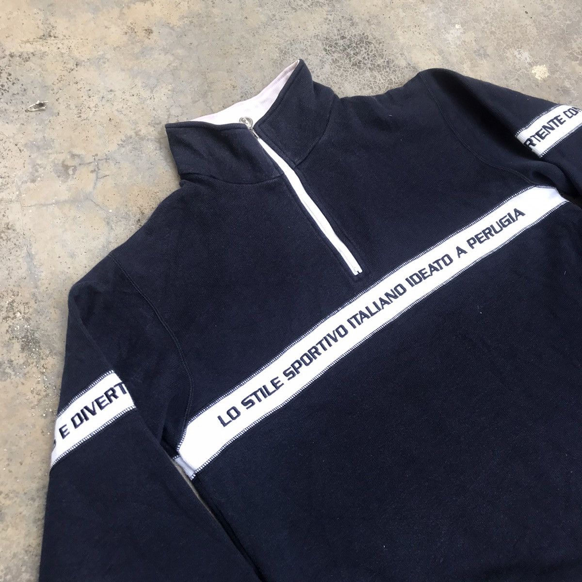 Vintage Vintage Ellese Sweatshirt Half Zip Size US M / EU 48-50 / 2 - 2 Thumbnail