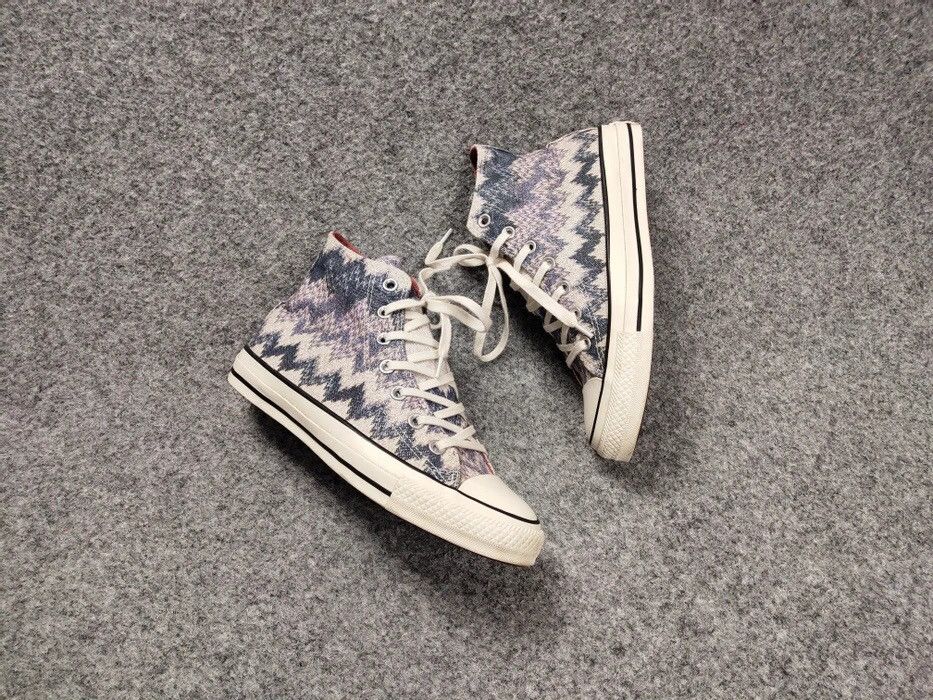 Converse × Missoni Converse Missoni Chuck Taylor All Star Hi Top Zig Sneakers Size US 6 / EU 39 - 2 Thumbnail