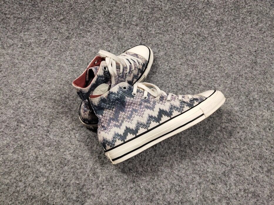 Converse × Missoni Converse Missoni Chuck Taylor All Star Hi Top Zig Sneakers Size US 6 / EU 39 - 16 Thumbnail