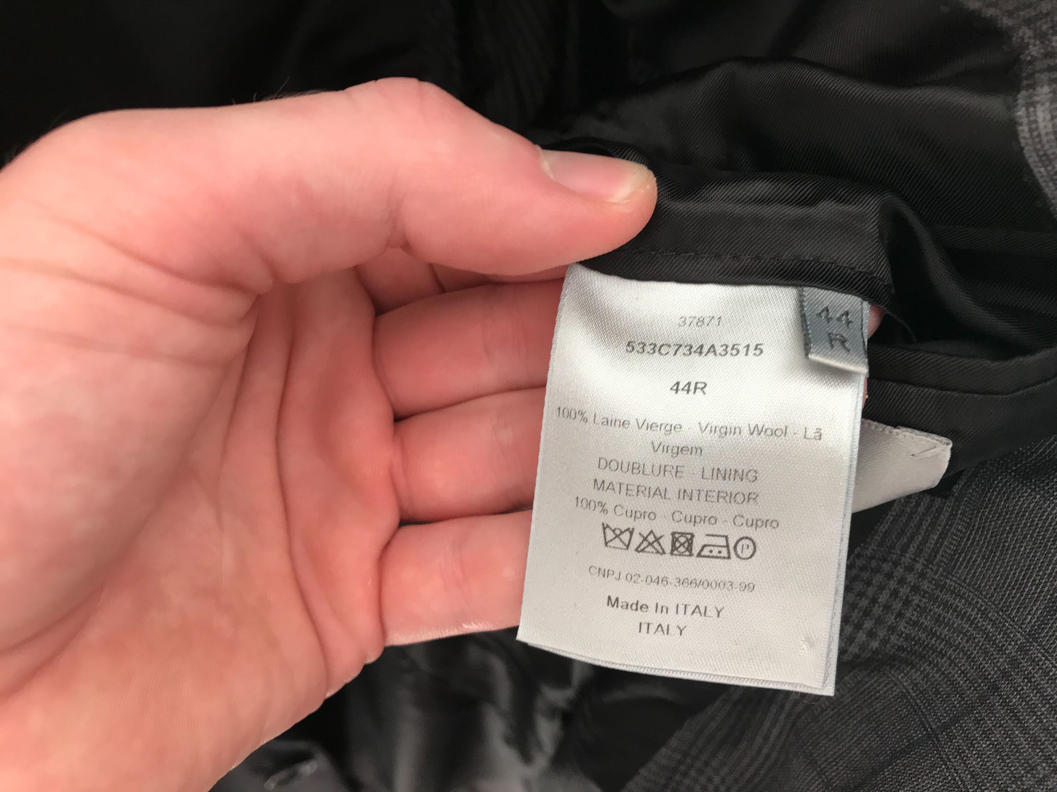 Dior Dior Homme Wool Suit 44 (SS15) Size 44R - 5 Thumbnail
