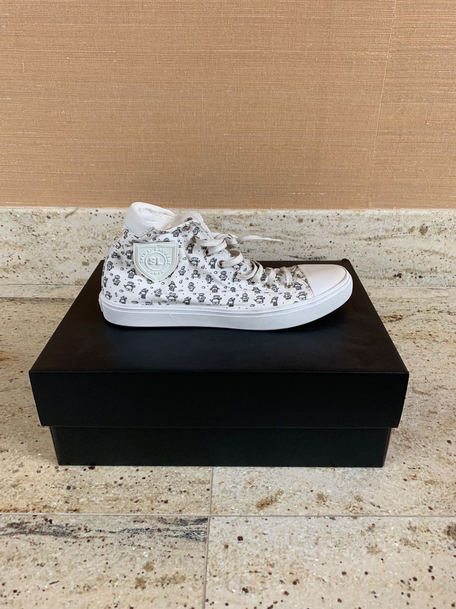 Saint Laurent Paris Bedford SW SL Robo Mini All Over Size US 8 / EU 41 - 2 Thumbnail