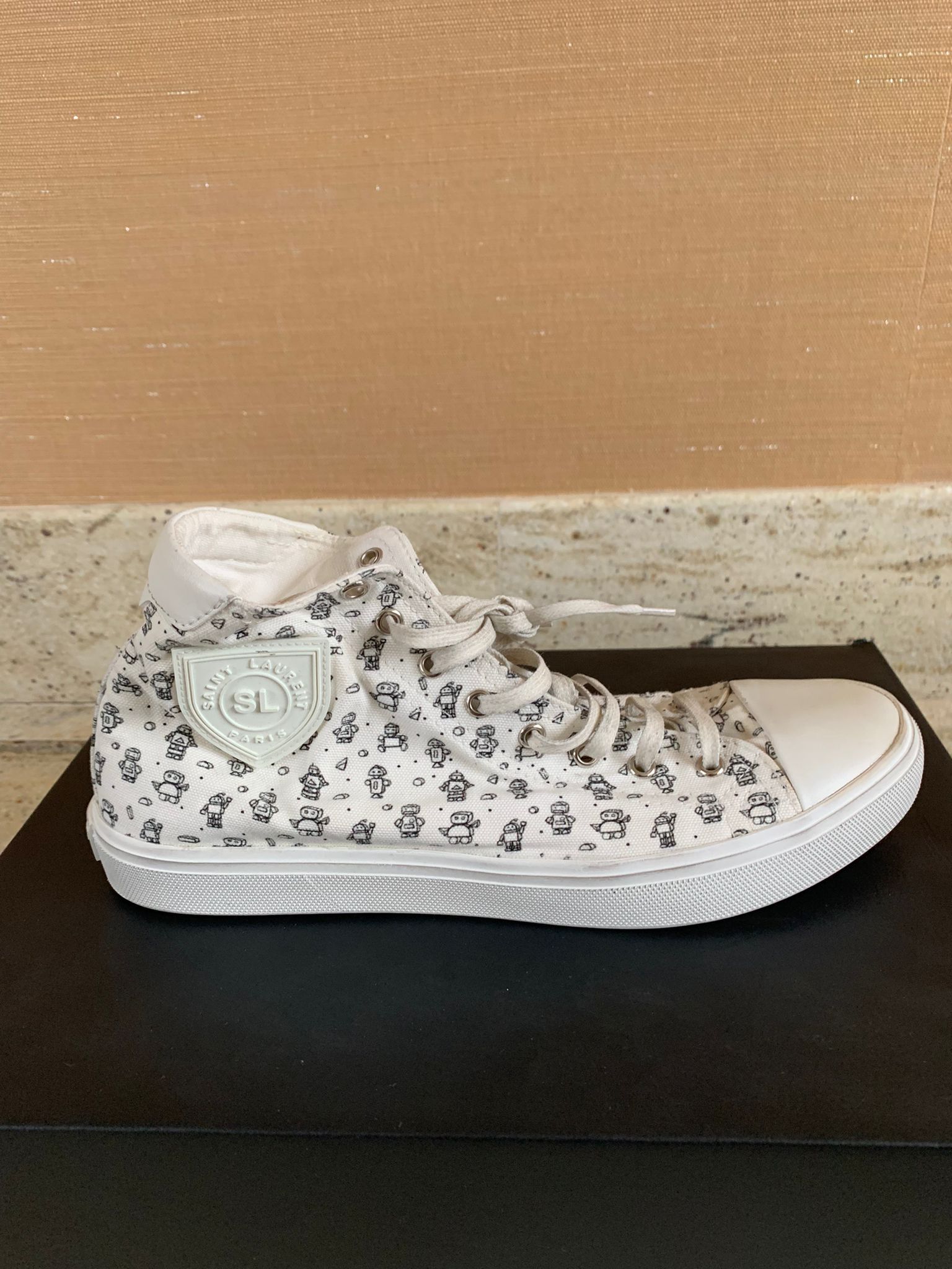 Saint Laurent Paris Bedford SW SL Robo Mini All Over Size US 8 / EU 41 - 4 Thumbnail