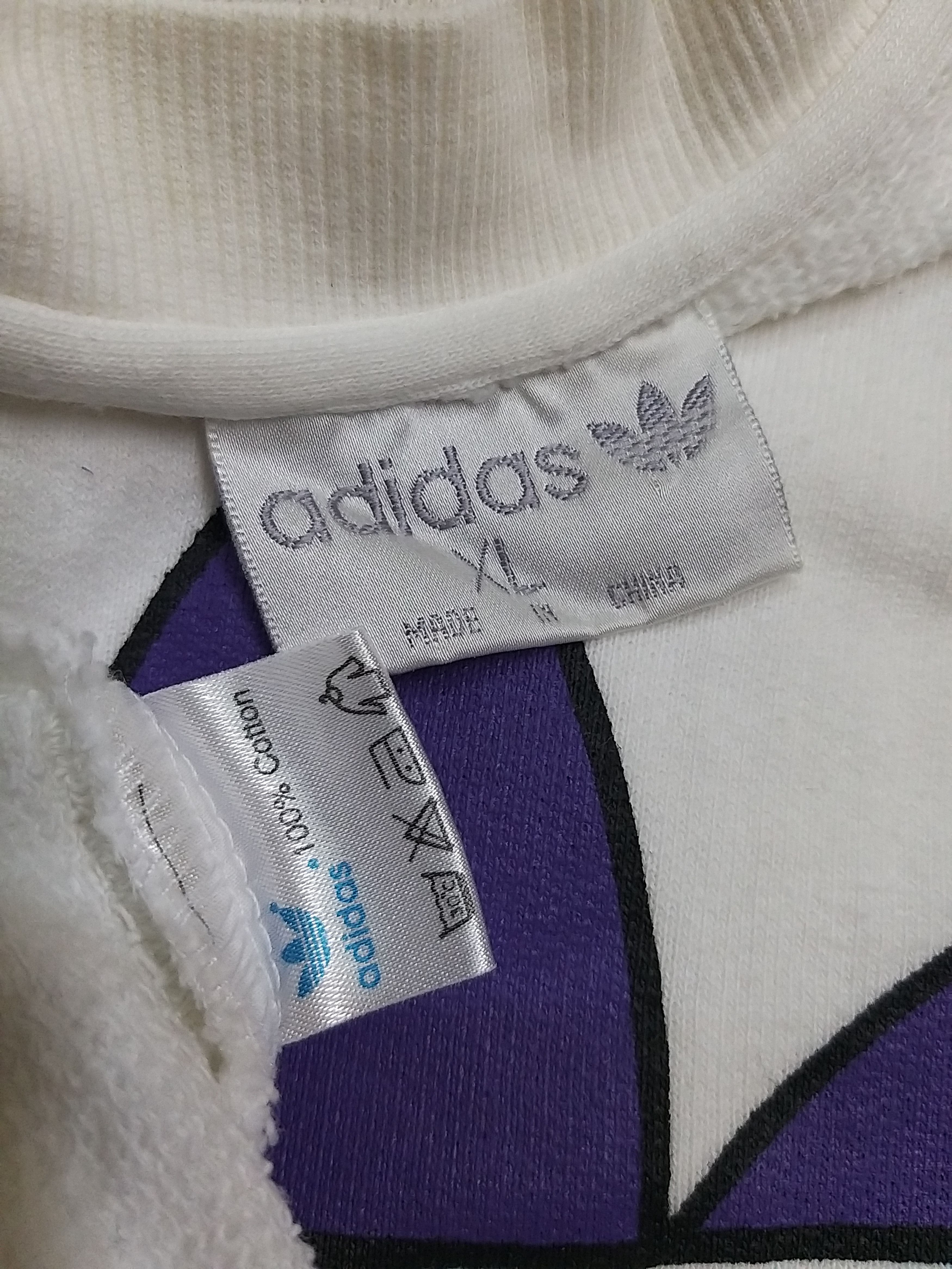 Adidas SICK🔥VINTAGE ADIDAS TREFOIL BIG LOGO PULLOVER SWEATSHIRT Size US L / EU 52-54 / 3 - 8 Thumbnail