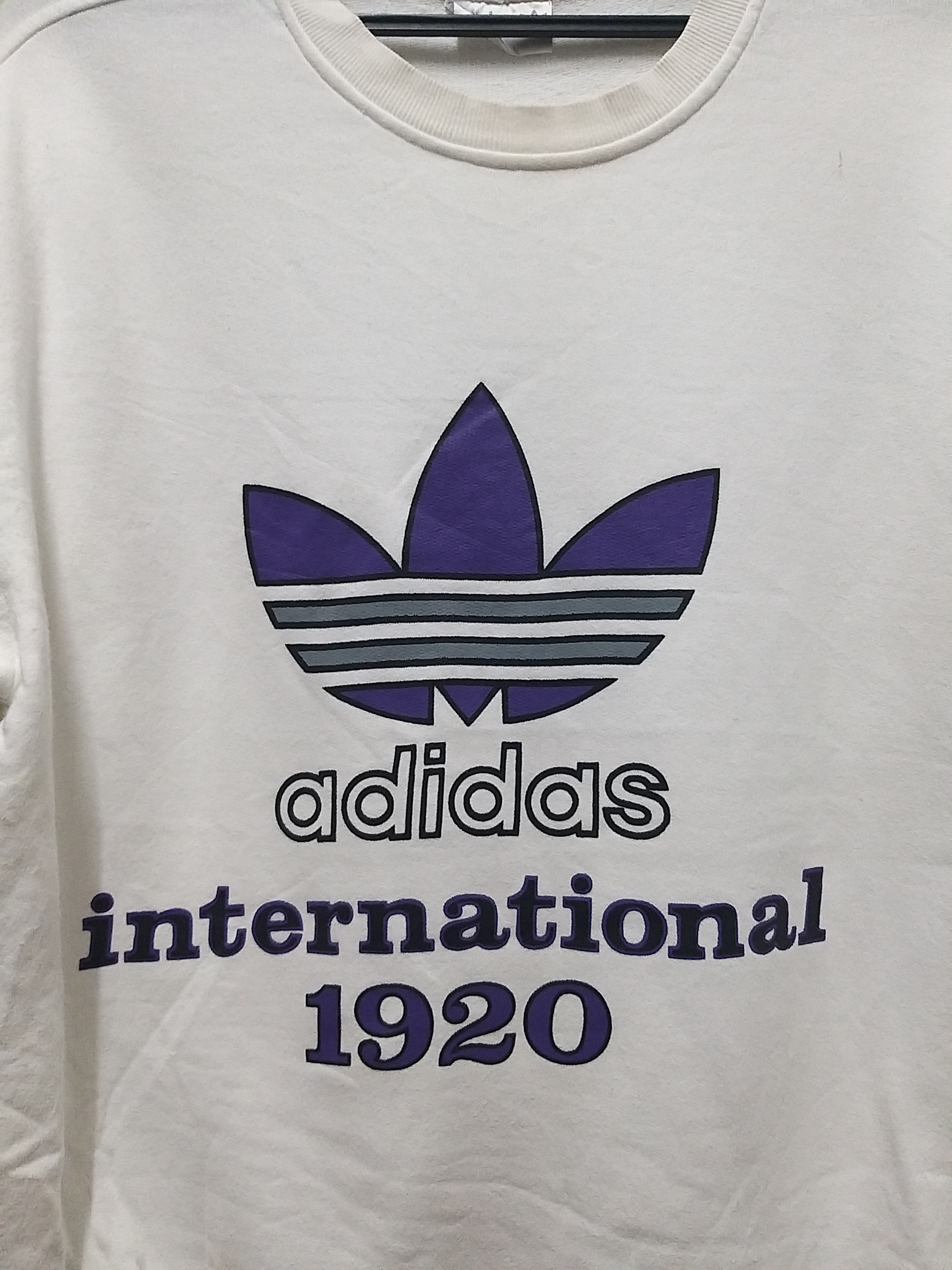 Adidas SICK🔥VINTAGE ADIDAS TREFOIL BIG LOGO PULLOVER SWEATSHIRT Size US L / EU 52-54 / 3 - 3 Thumbnail