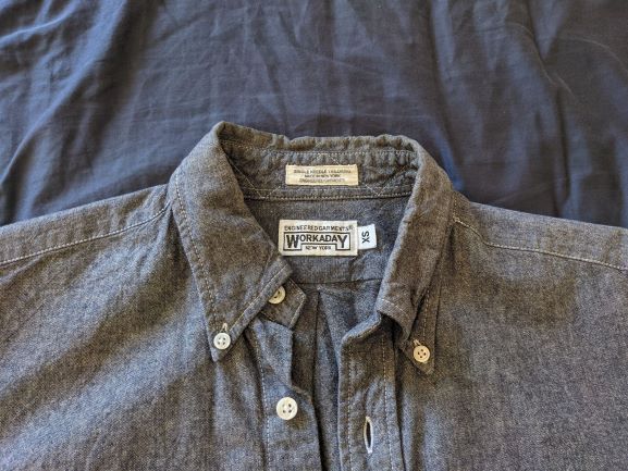 Engineered Garments engineered garments workaday chambray shirt | Grailed