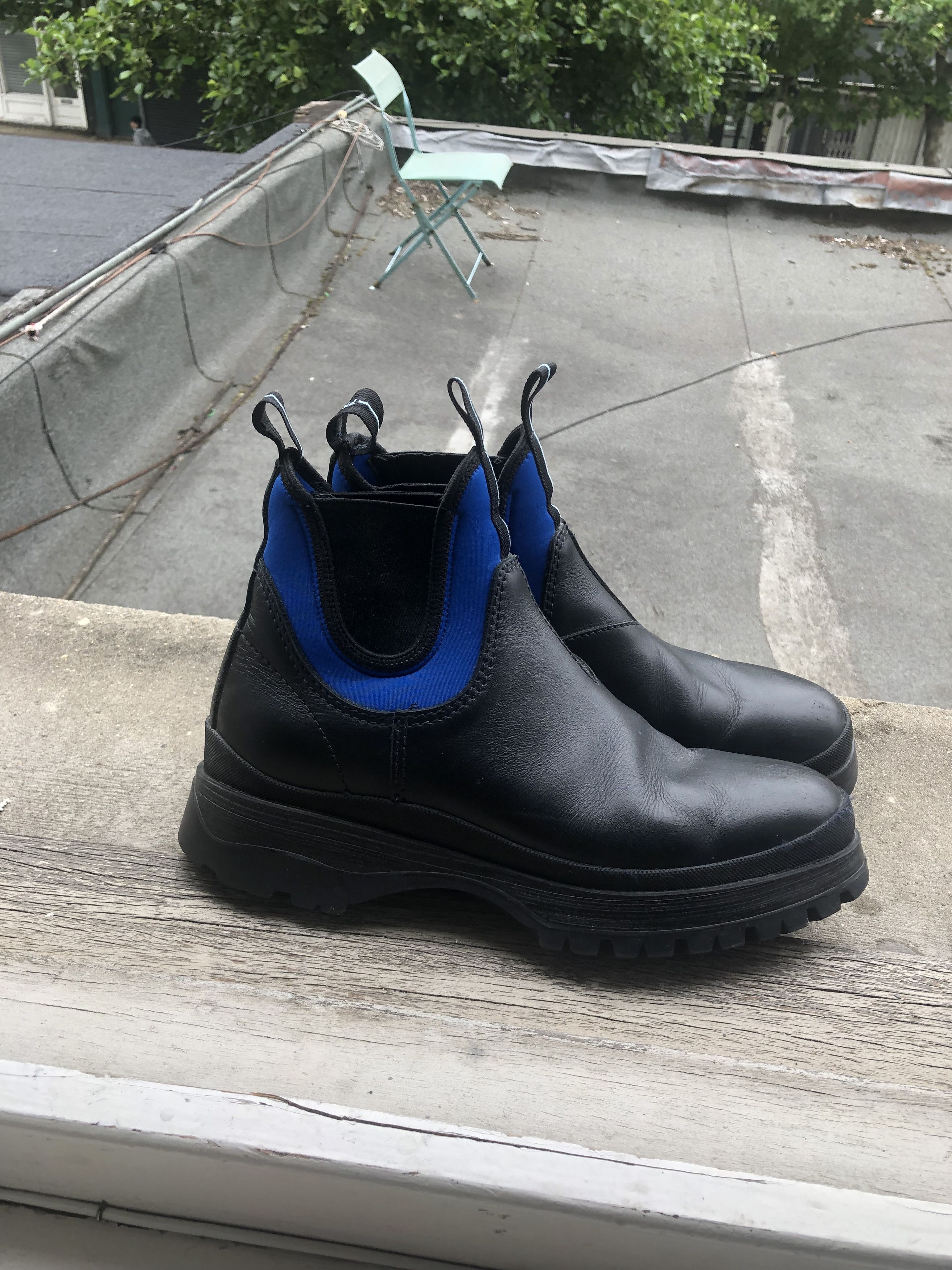 Prada neoprene chelsea boots online