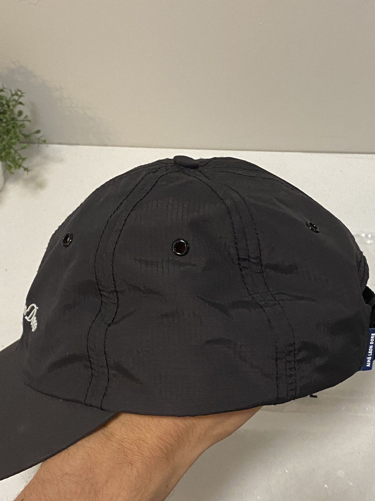 Aime Leon Dore Nylon Script Hat - Black | Grailed