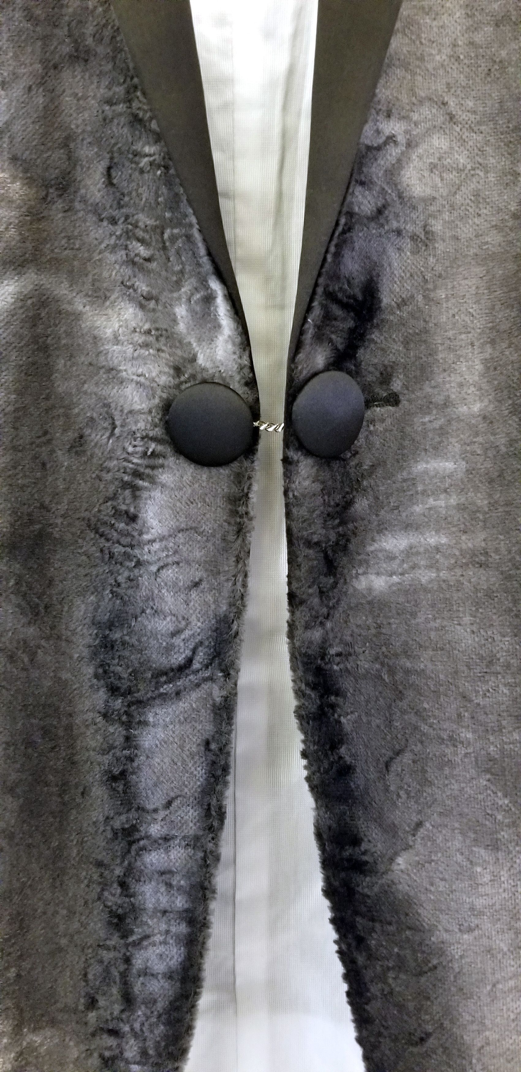 Dsquared2 Astrakhan Effect Grey Velvet Tux Size 48S - 3 Thumbnail