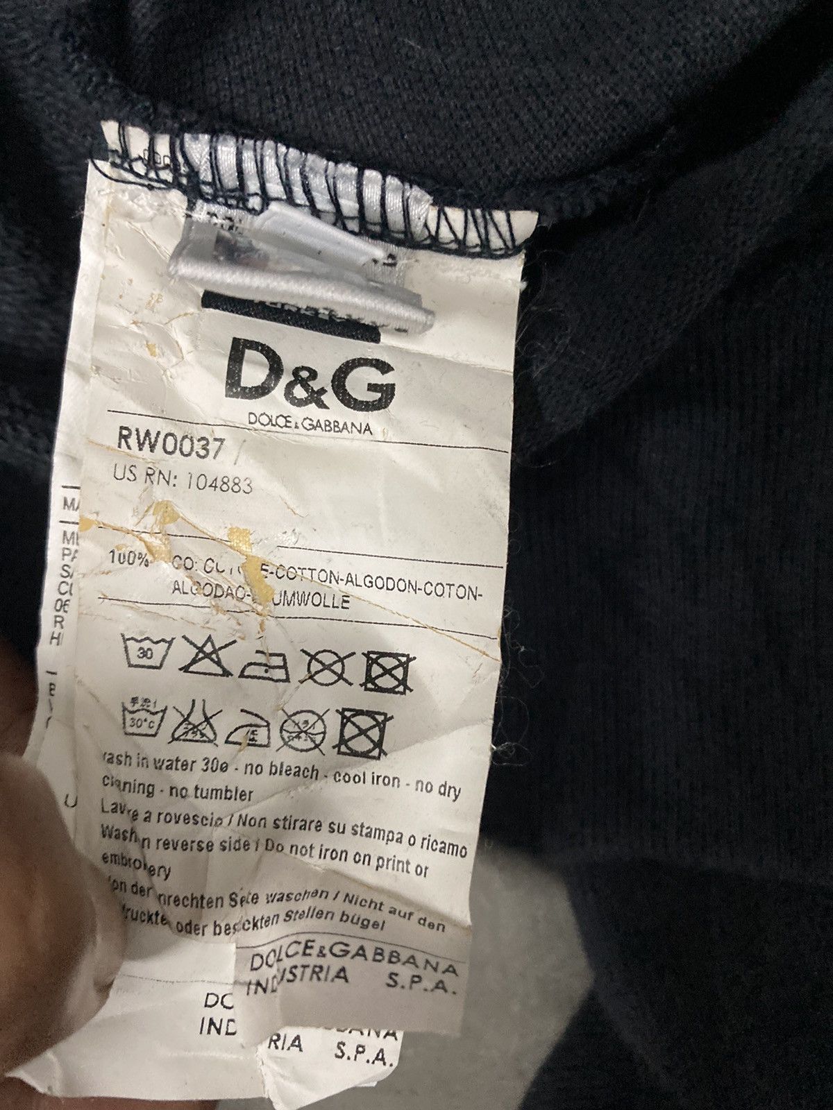 Dolce & Gabbana Dolce & Gabbana Zipper Sweatshirt With Button Up Size US S / EU 44-46 / 1 - 14 Thumbnail