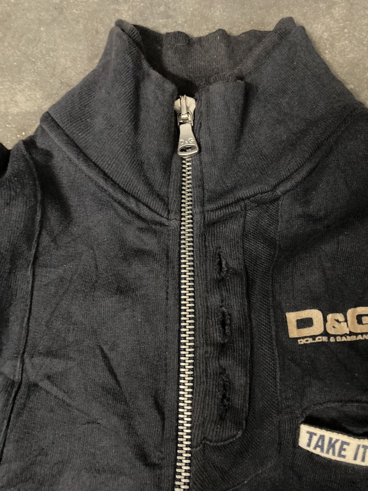 Dolce & Gabbana Dolce & Gabbana Zipper Sweatshirt With Button Up Size US S / EU 44-46 / 1 - 10 Thumbnail