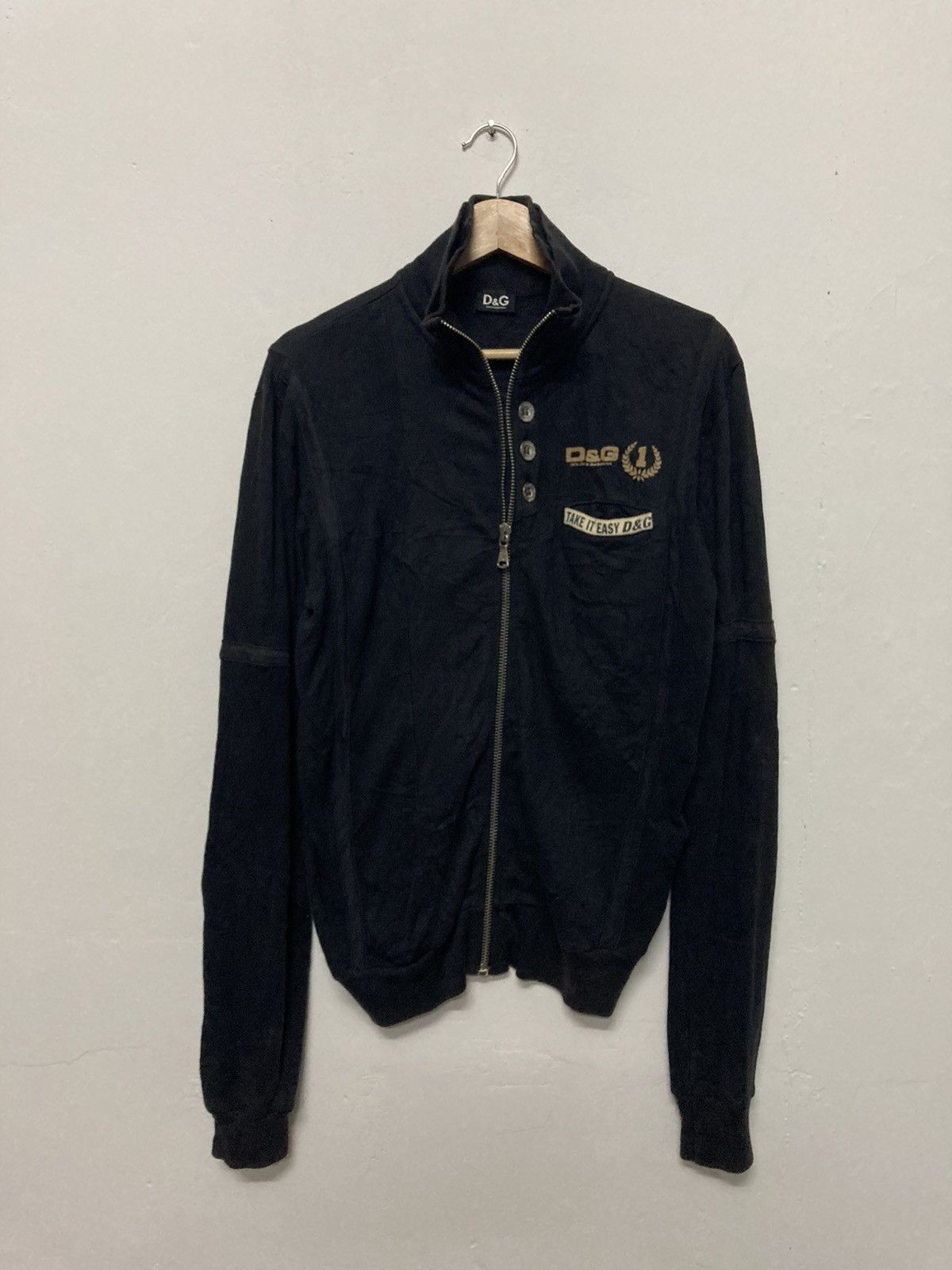 Dolce & Gabbana Dolce & Gabbana Zipper Sweatshirt With Button Up Size US S / EU 44-46 / 1 - 1 Thumbnail