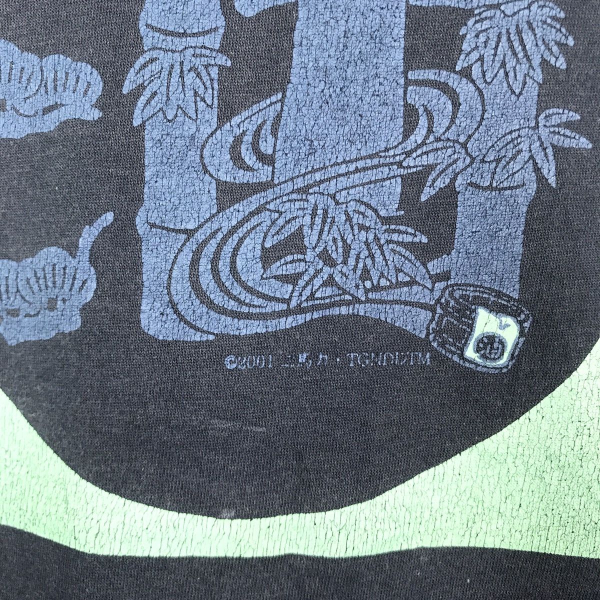Anime Vintage 2001 Spirited Away Studio Ghibli Kaonashi Faded Tee Size US M / EU 48-50 / 2 - 5 Thumbnail