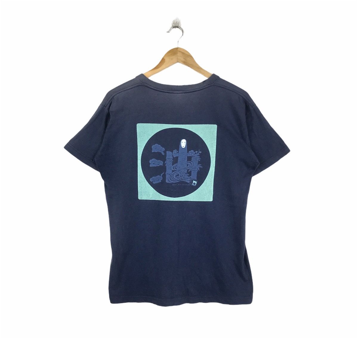 Anime Vintage 2001 Spirited Away Studio Ghibli Kaonashi Faded Tee Size US M / EU 48-50 / 2 - 1 Thumbnail