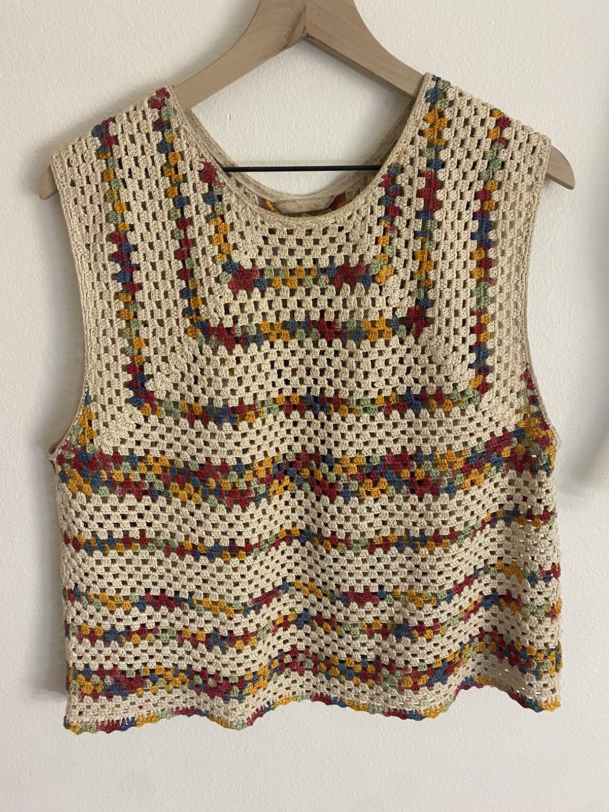 Bode Bode crochet knit tank