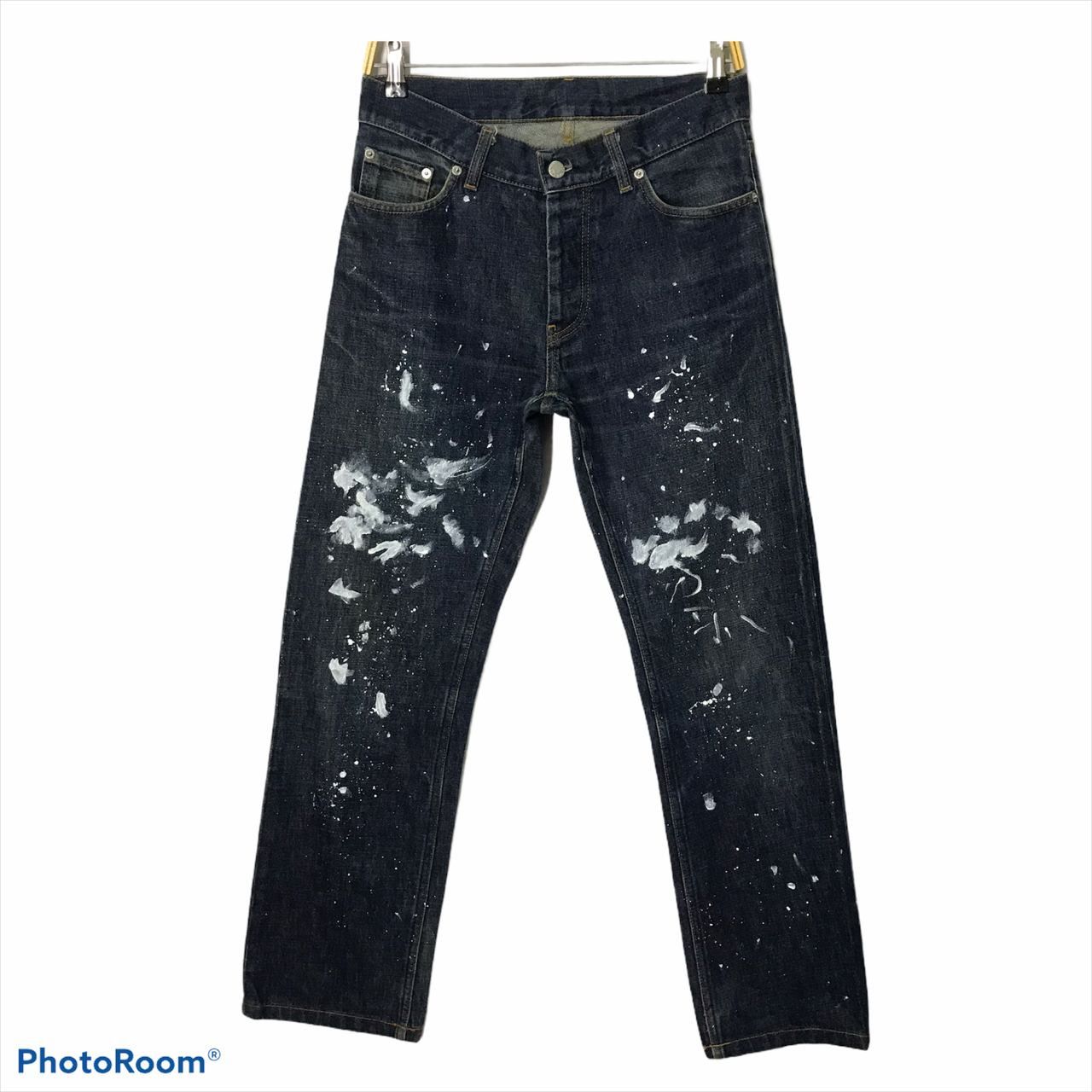 Helmut Lang × Vintage 🔥Helmut Lang 90s Custom Painter Jeans Classic Cut Size US 30 / EU 46 - 1 Thumbnail