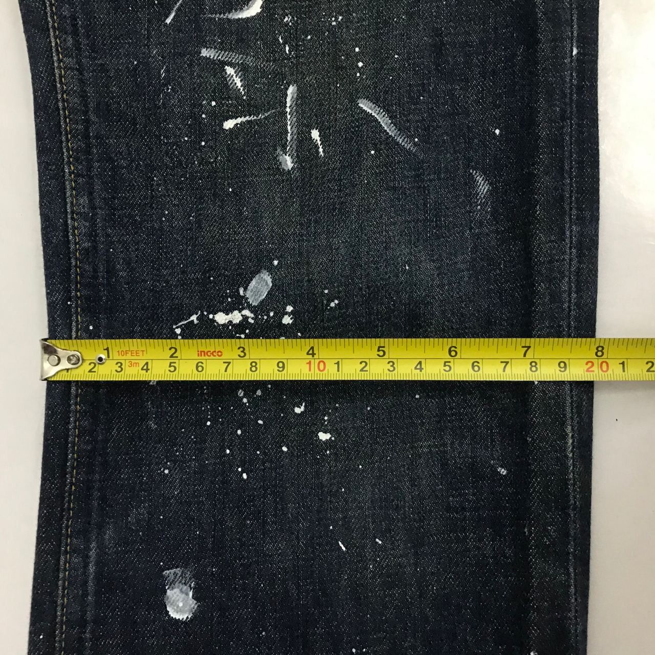 Helmut Lang × Vintage 🔥Helmut Lang 90s Custom Painter Jeans Classic Cut Size US 30 / EU 46 - 9 Thumbnail