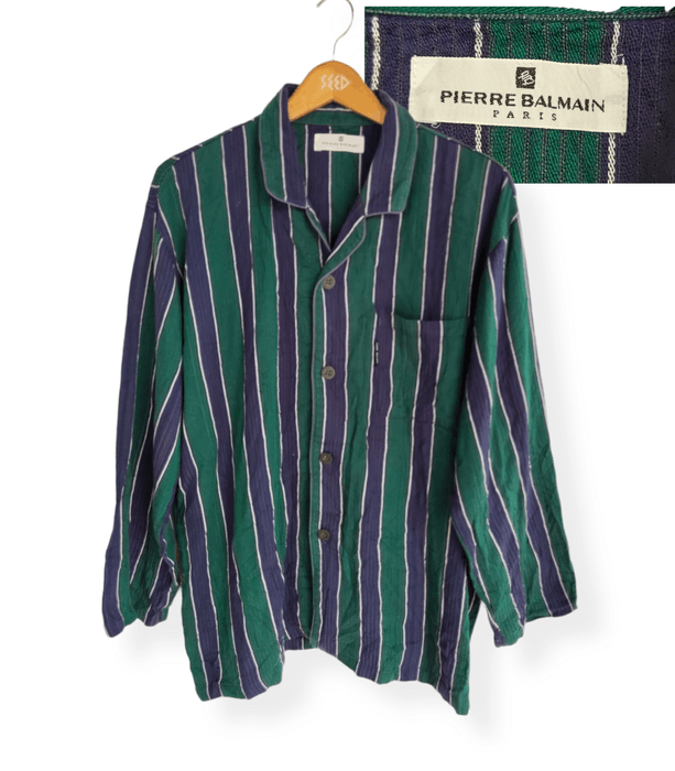 Chemise Vintage Pierre Balmain Homme - Rouge - Taille L - Très Bon état