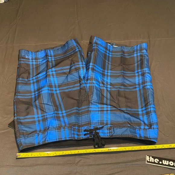 Stussy NEW Stussy Water Swim Shorts Blue Plaid - Waist 36 Size US 36 / EU 52 - 3 Thumbnail