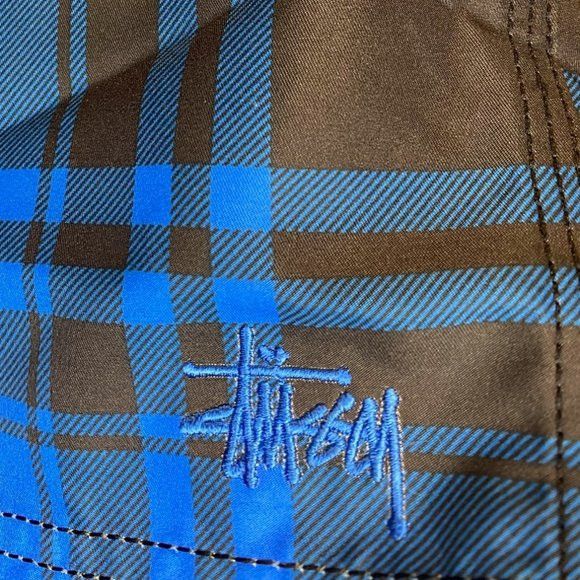 Stussy NEW Stussy Water Swim Shorts Blue Plaid - Waist 36 Size US 36 / EU 52 - 7 Thumbnail