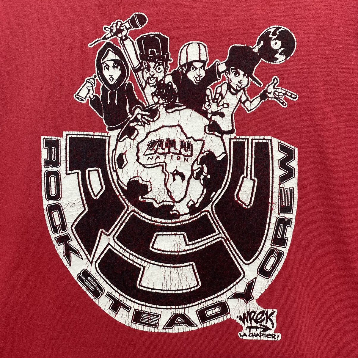 Band Tees × Rap Tees × Vintage Vintage ROCK STEADY CREW WREK LA CHAPTER ZULU NATION Size US XL / EU 56 / 4 - 9 Thumbnail
