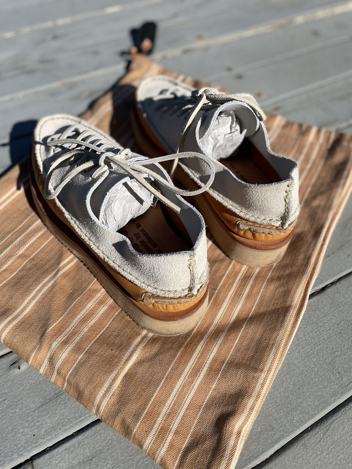 Yuketen hand sewn sneaker moc ox