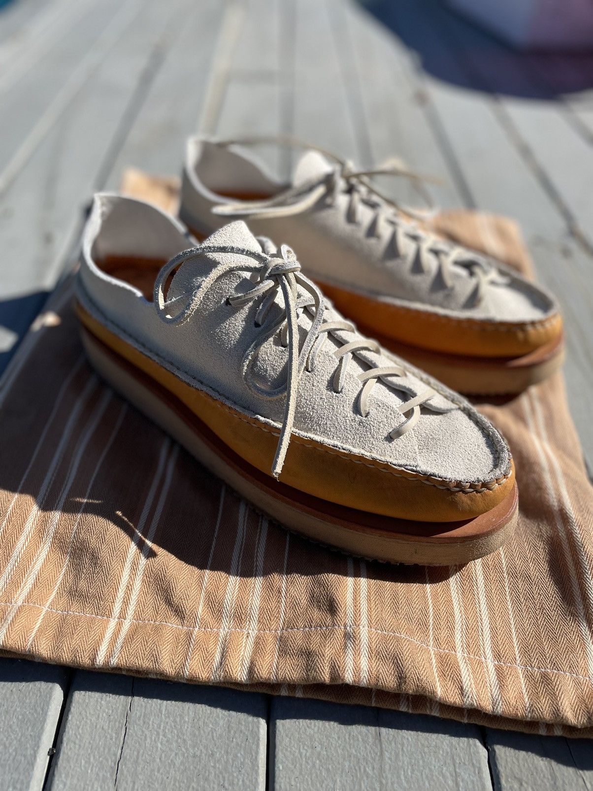 Yuketen hand sewn sneaker moc ox