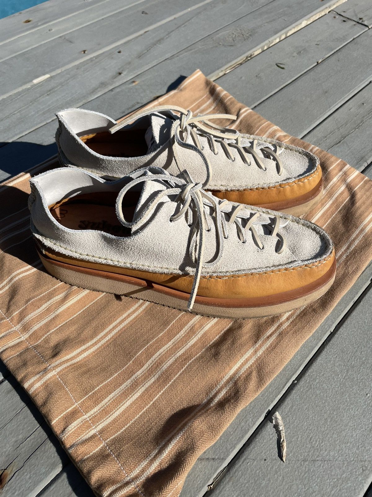 Yuketen hand sewn sneaker moc ox