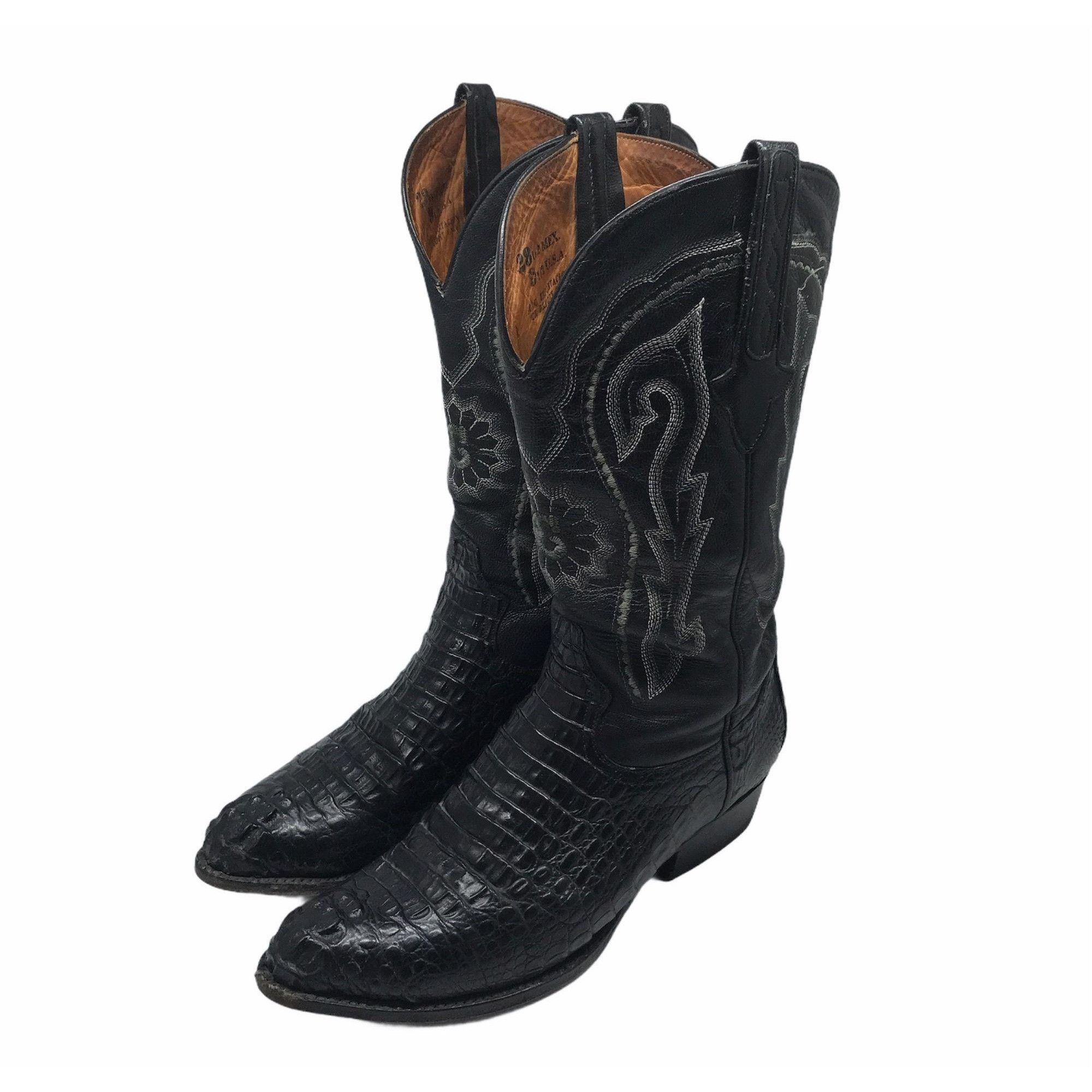 Cuadra Cowboy Western Boots 9.5 Caiman Exotic Leather