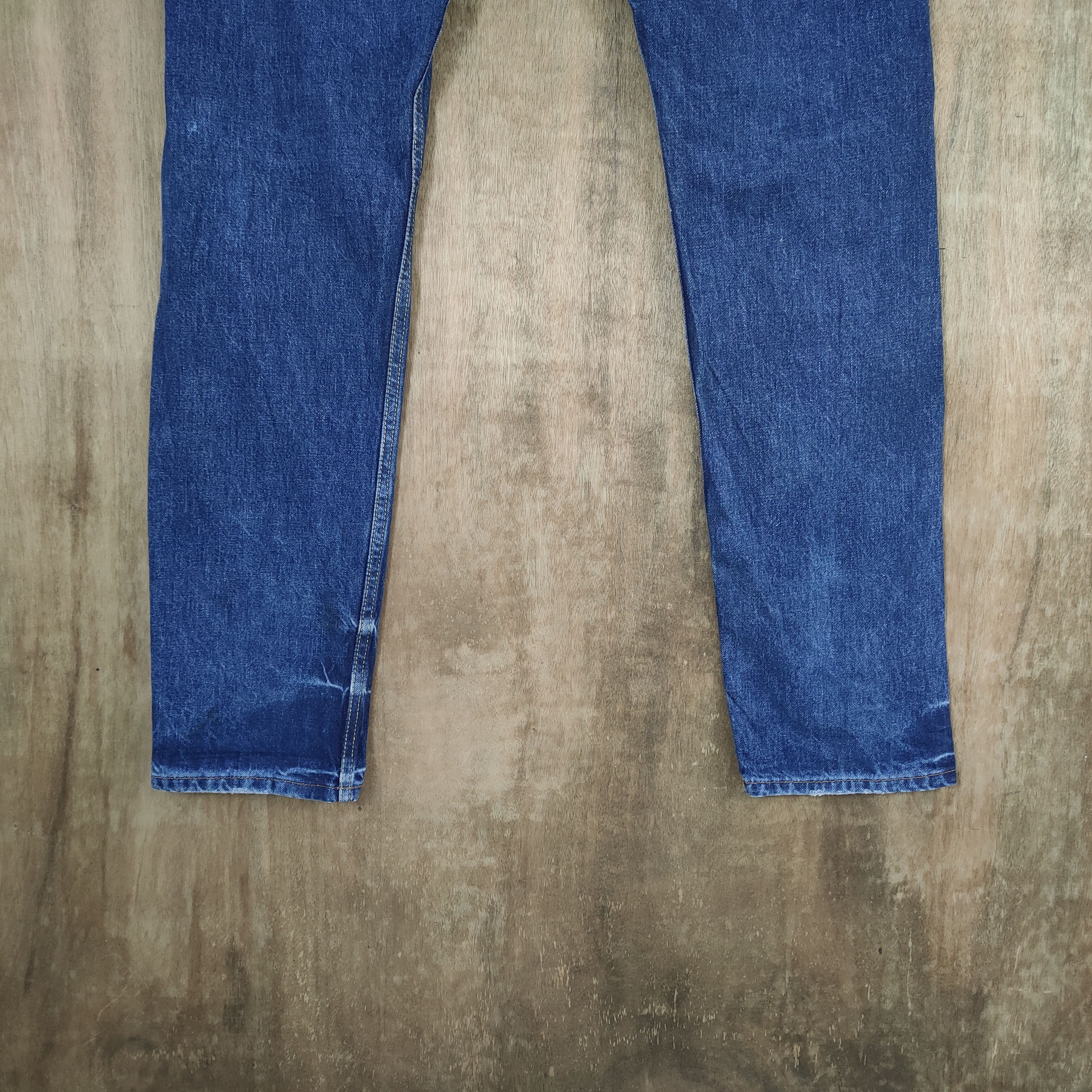 Japanese Brand × StraightFaded FADED DISTRESSED KNEE PREMIUM SKINNY DENIM Size US 36 / EU 52 - 12 Thumbnail