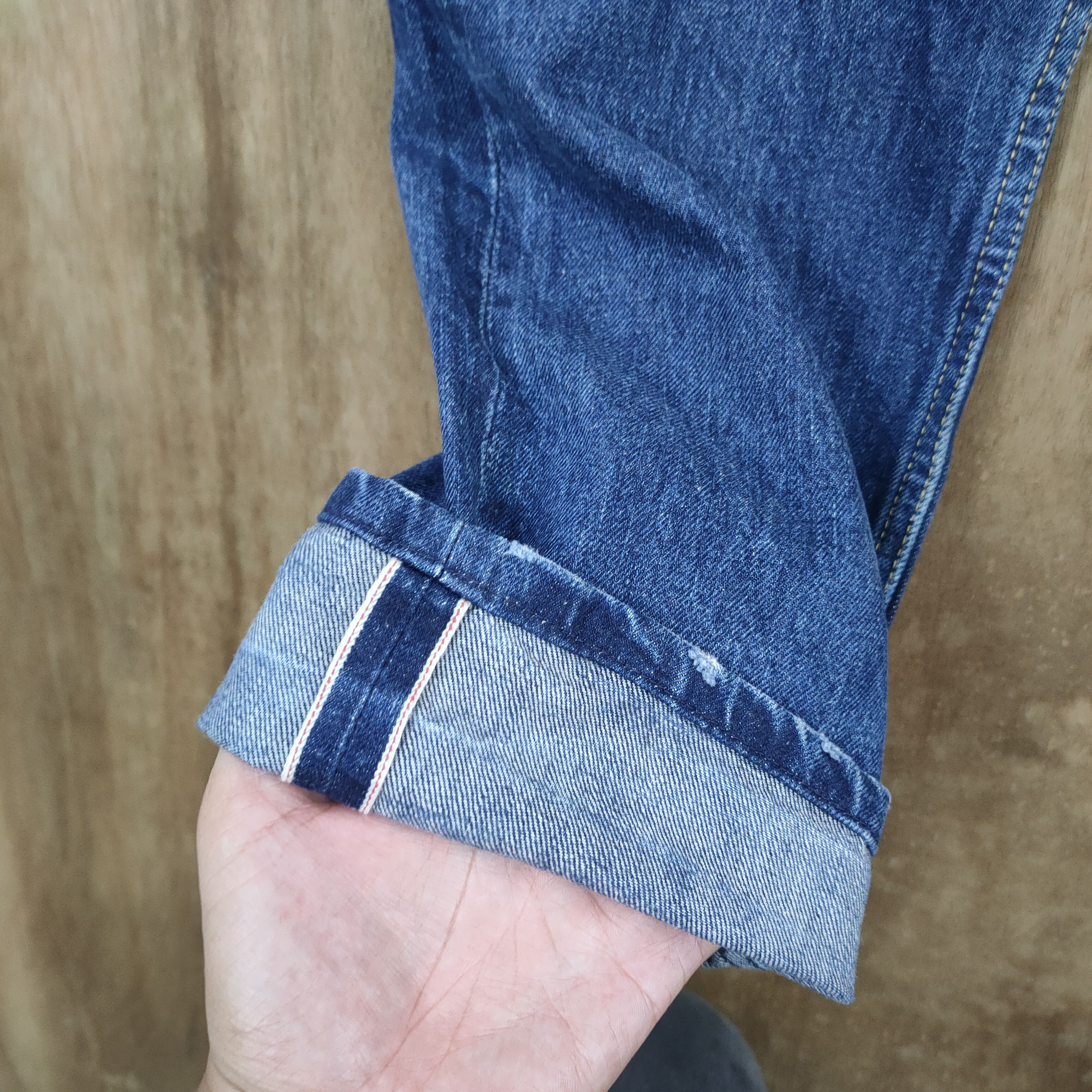 Japanese Brand × StraightFaded FADED DISTRESSED KNEE PREMIUM SKINNY DENIM Size US 36 / EU 52 - 4 Thumbnail