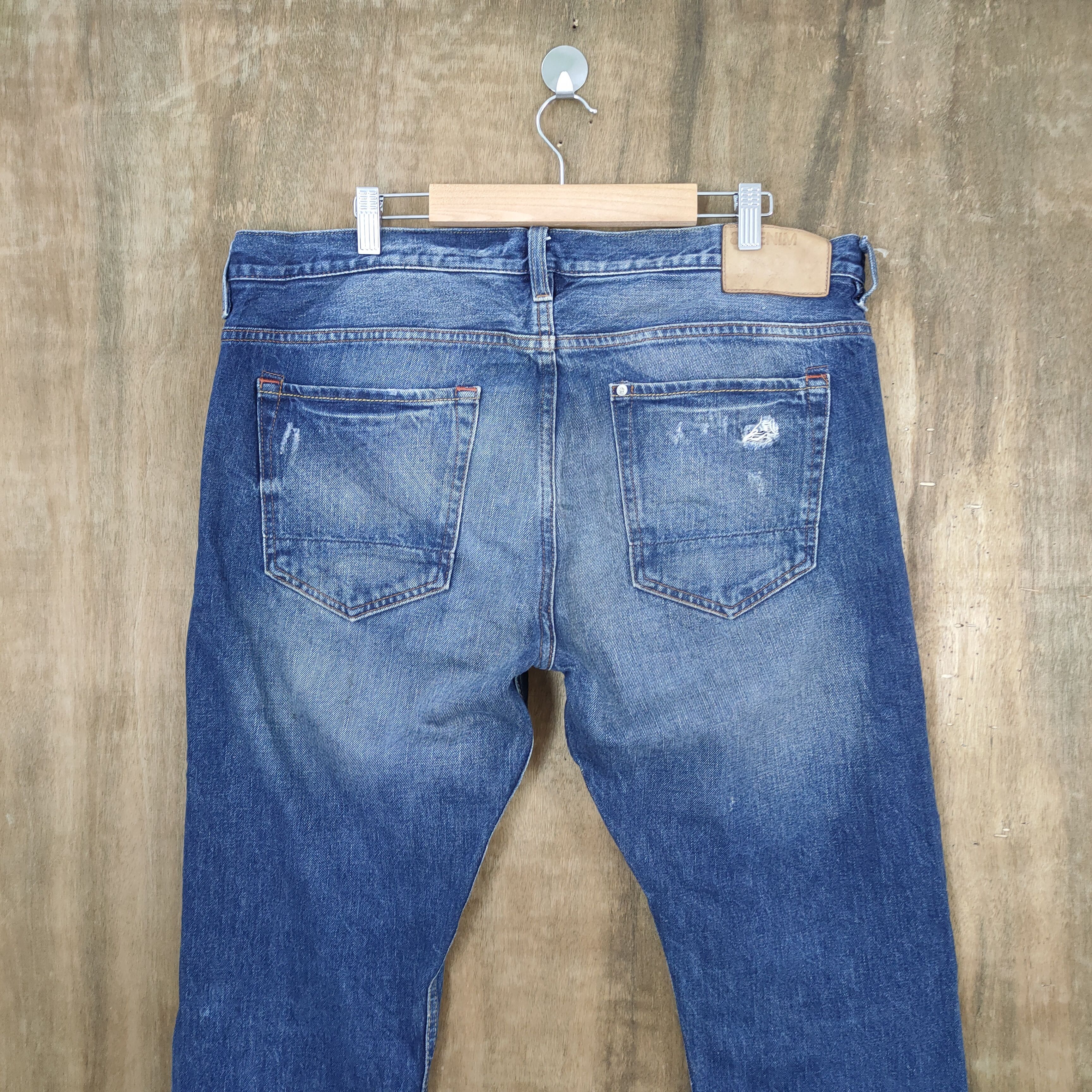 Japanese Brand × StraightFaded FADED DISTRESSED KNEE PREMIUM SKINNY DENIM Size US 36 / EU 52 - 7 Thumbnail