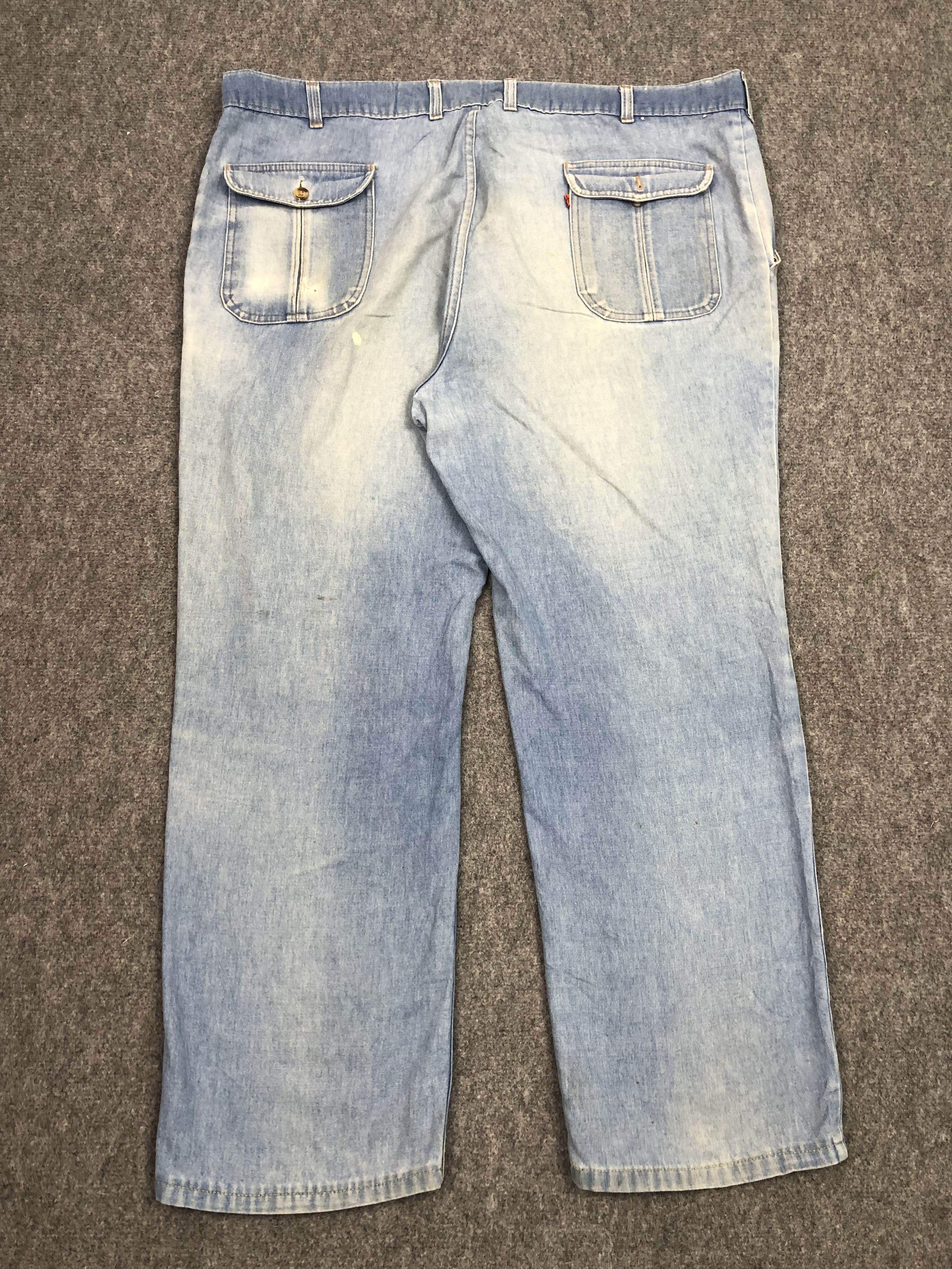 Levi's Vintage 80s Levis Blue Jeans DP0487 Size US 44 / EU 60 - 2 Thumbnail