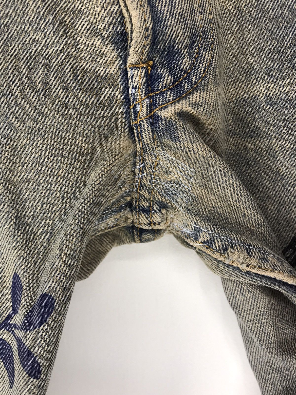 Vintage Vintage Mount Fuji Floral Motif Print Jeans Size US 35 - 8 Thumbnail