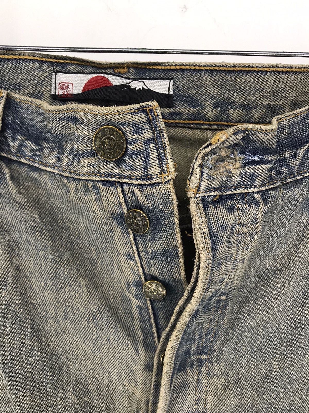 Vintage Vintage Mount Fuji Floral Motif Print Jeans Size US 35 - 7 Thumbnail