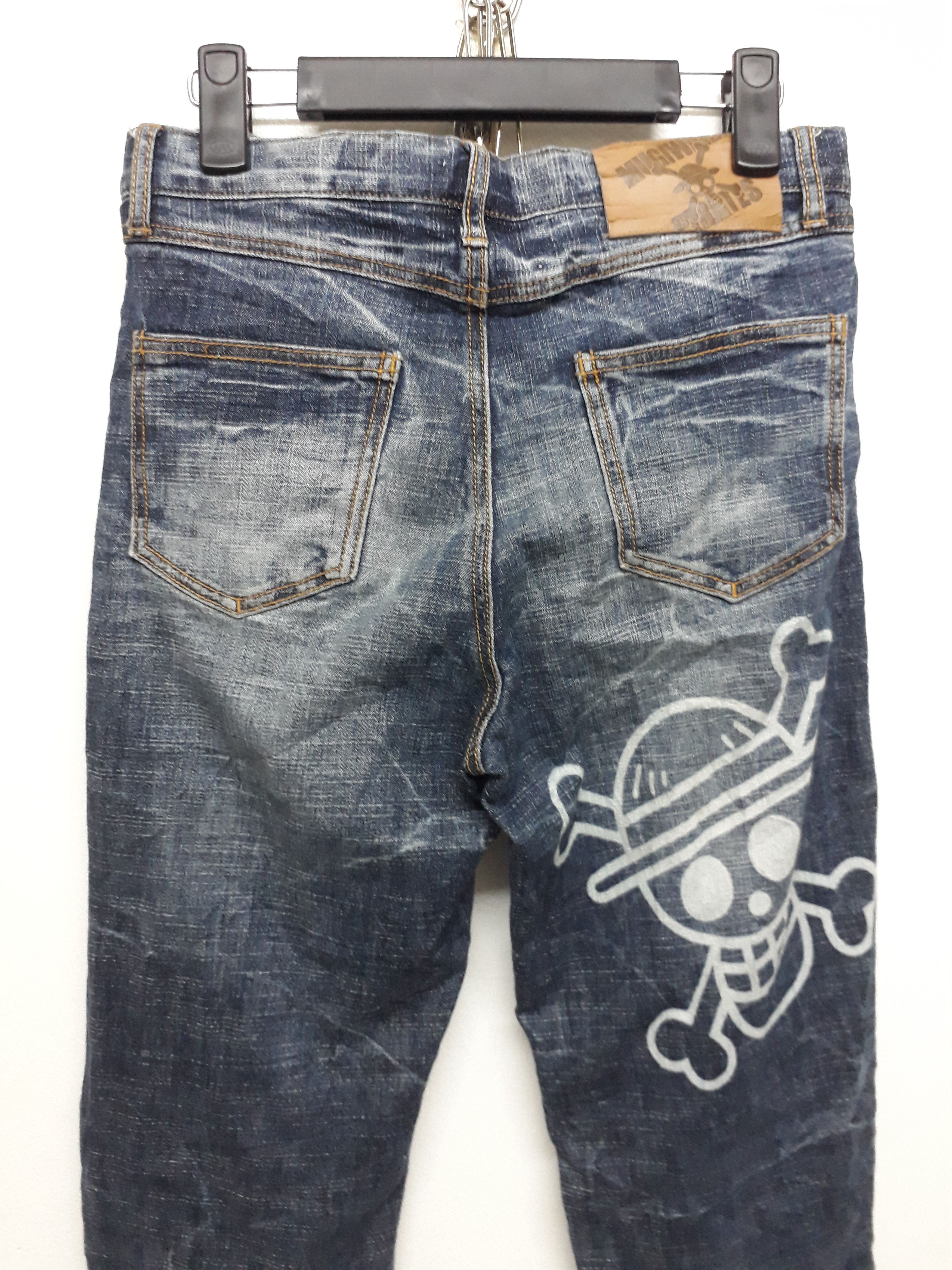 One Piece ONE PIECE Mugiwara Pirates Japanese Denim Pants Size US 29 - 6 Thumbnail