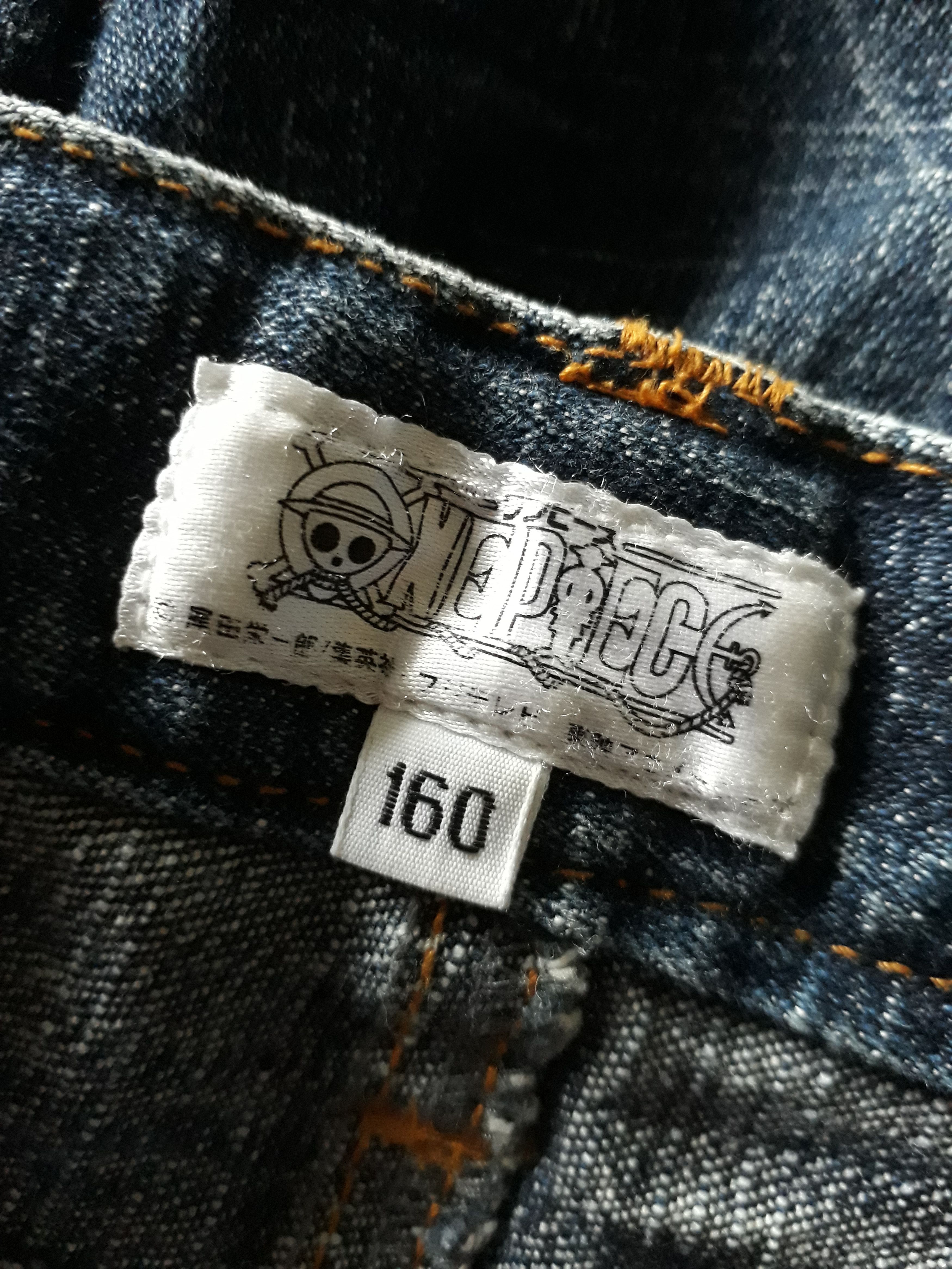 One Piece ONE PIECE Mugiwara Pirates Japanese Denim Pants Size US 29 - 9 Thumbnail