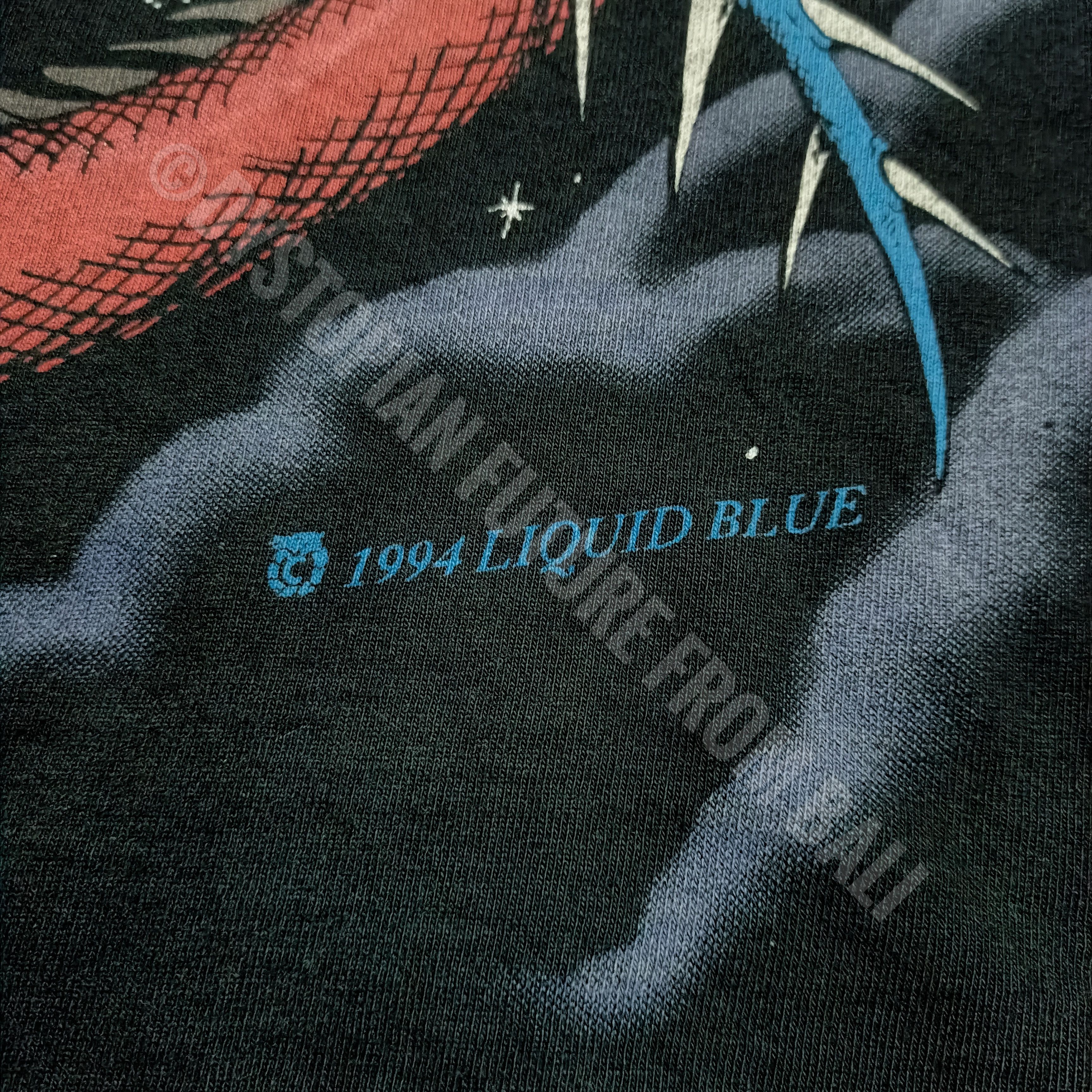 Liquid Blue Vtg 1994 Liquid Blue Duelling Dragons All Over Print Tshirt Size US XL / EU 56 / 4 - 7 Thumbnail
