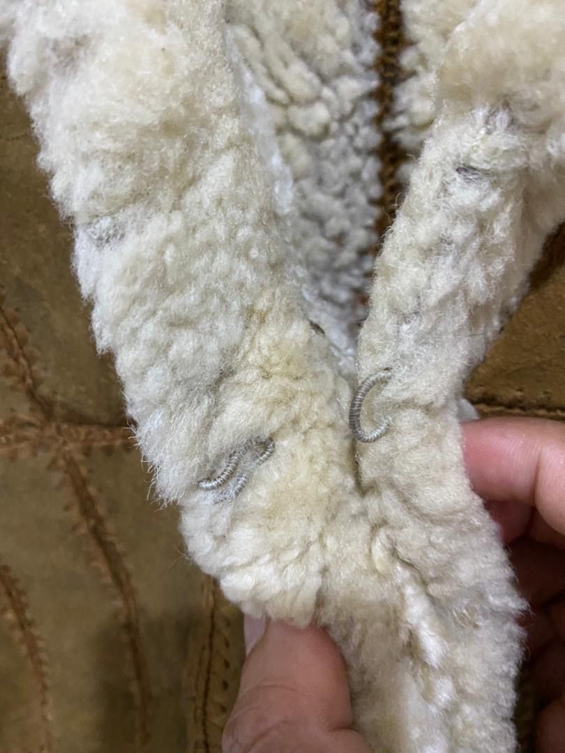 Japanese Brand × Vintage Vintage 80s sheepskin vest design cowboy Size US L / EU 52-54 / 3 - 4 Thumbnail