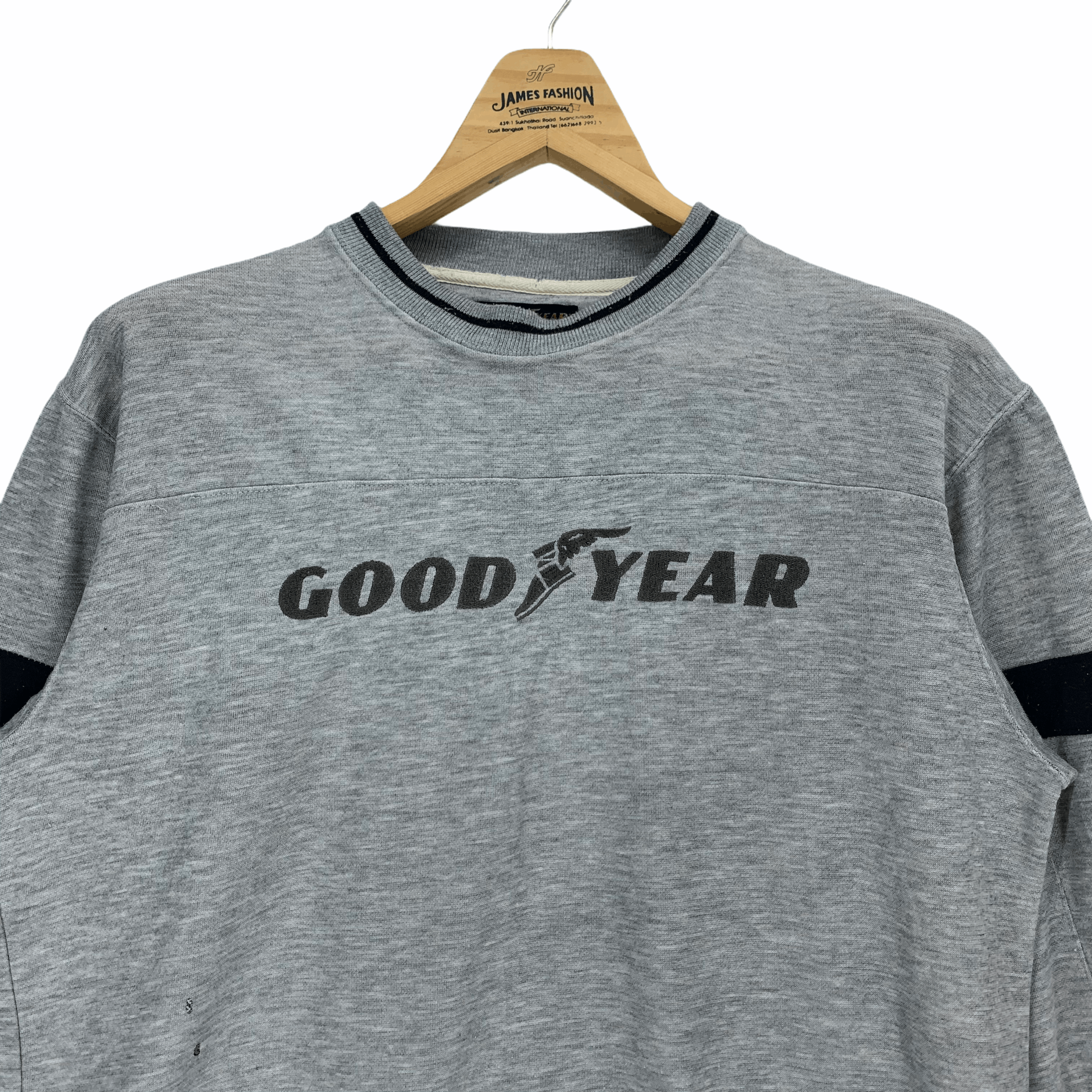 Japanese Brand Goodyear Embroidery Big Logo Crew Neck Sweatshirt #2917-38 Size US M / EU 48-50 / 2 - 2 Thumbnail