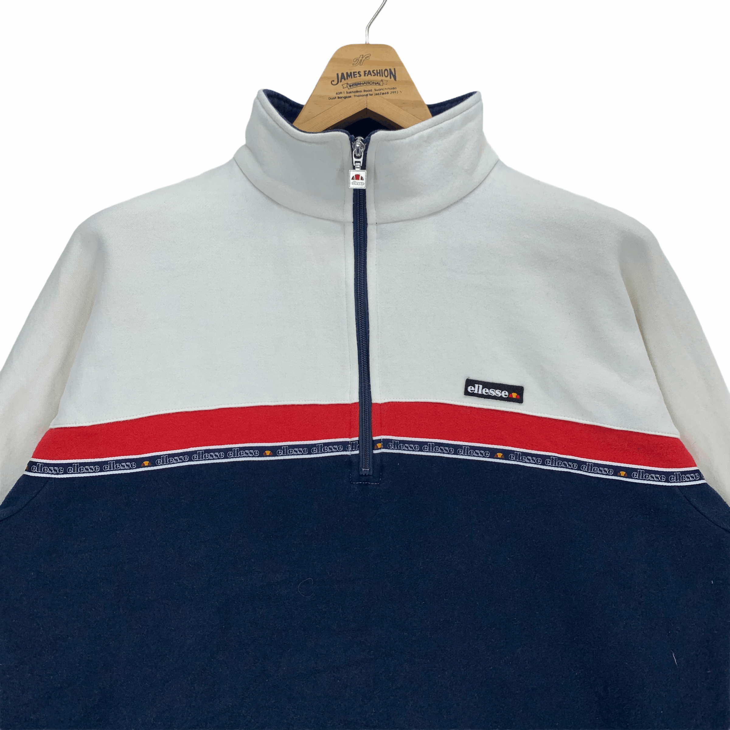 Ellesse Ellesse Half Zip Turtle Neck Colorblock Sweater #2919-38 Size US M / EU 48-50 / 2 - 2 Thumbnail