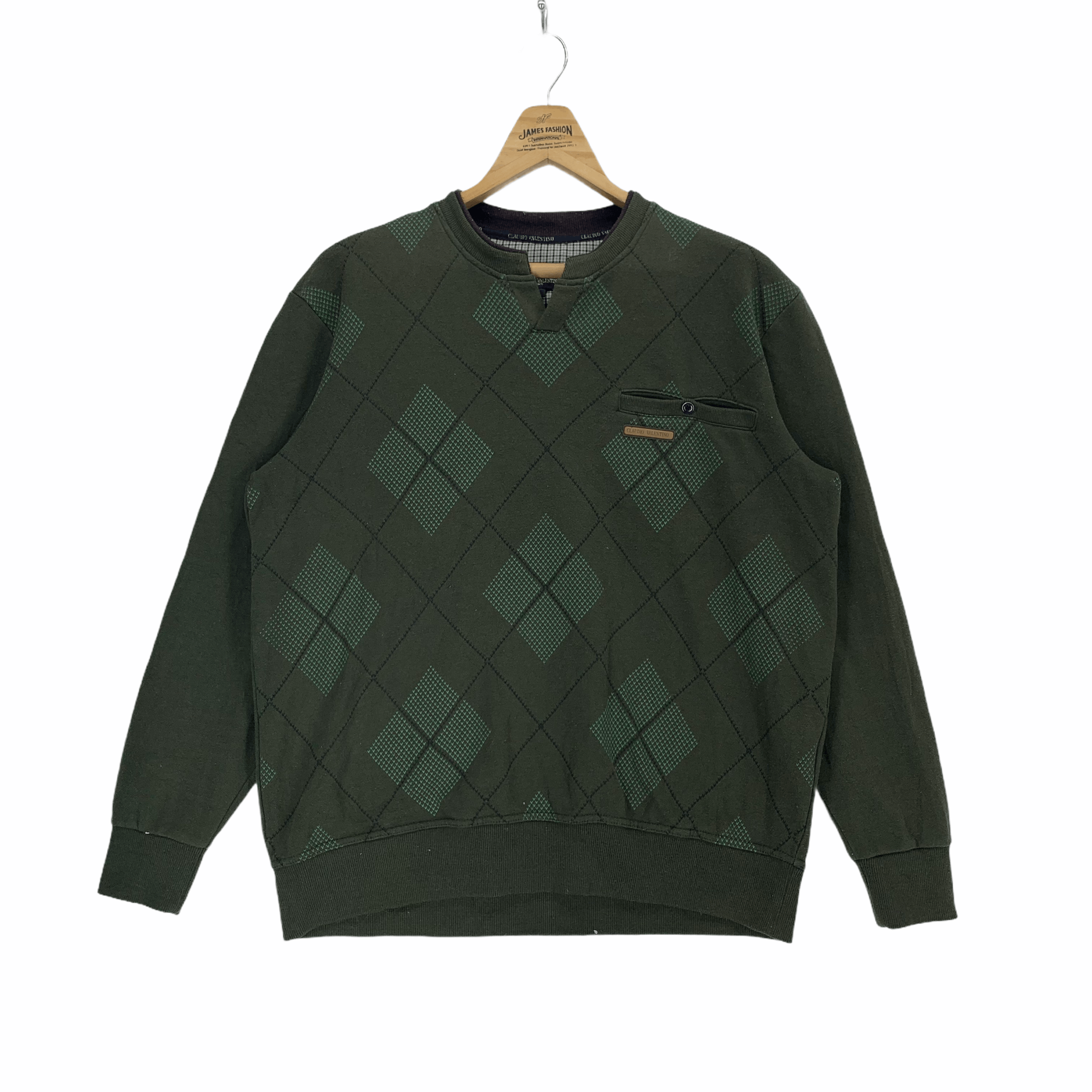 Valentino Claudio Valentino Single Pocket Sweatshirt #2920-38 Size US L / EU 52-54 / 3 - 1 Thumbnail
