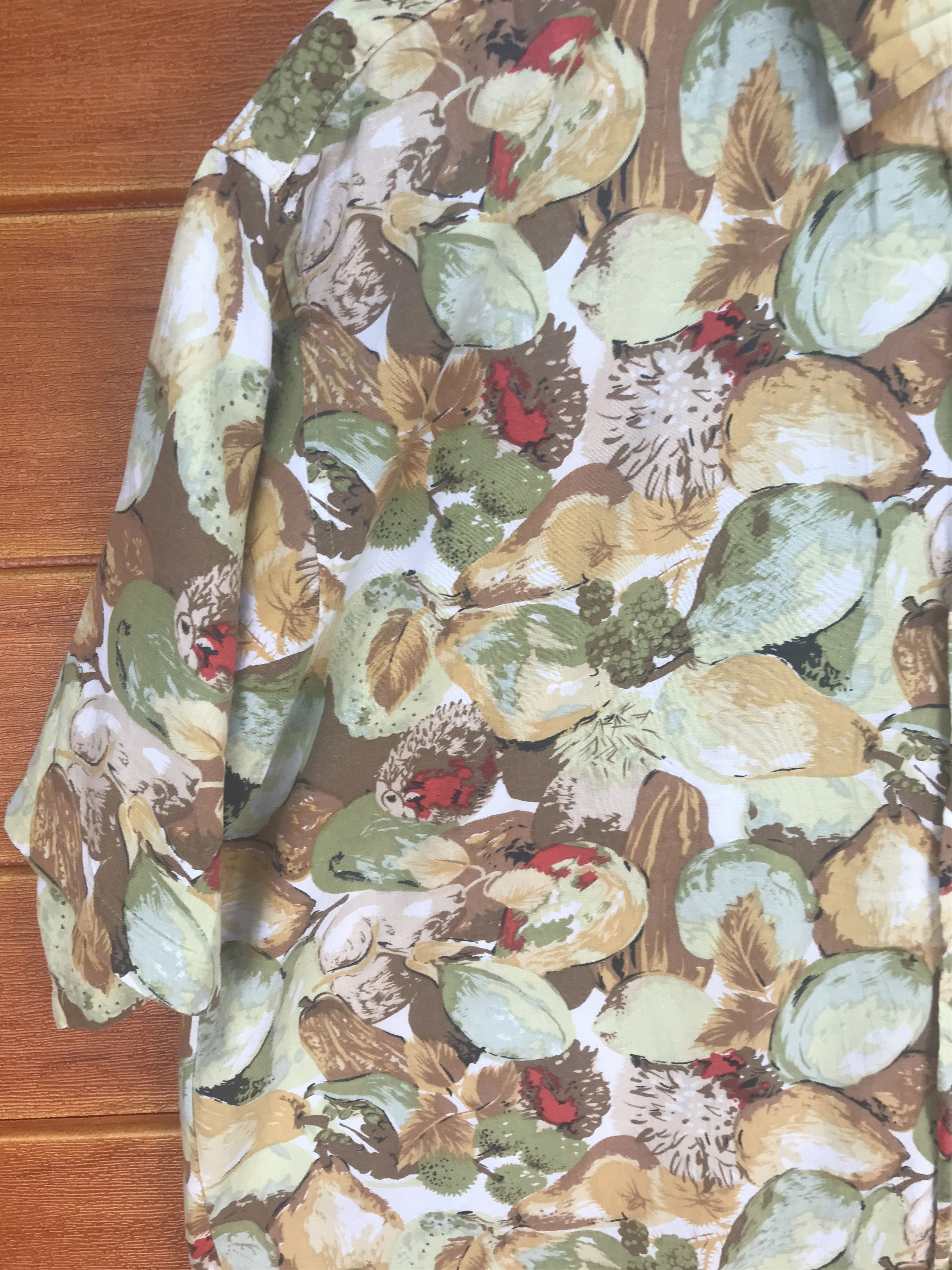 Vintage Vintage Hawaiian Image Magic Asian Fruits Rayon Shirt Size US XL / EU 56 / 4 - 3 Thumbnail