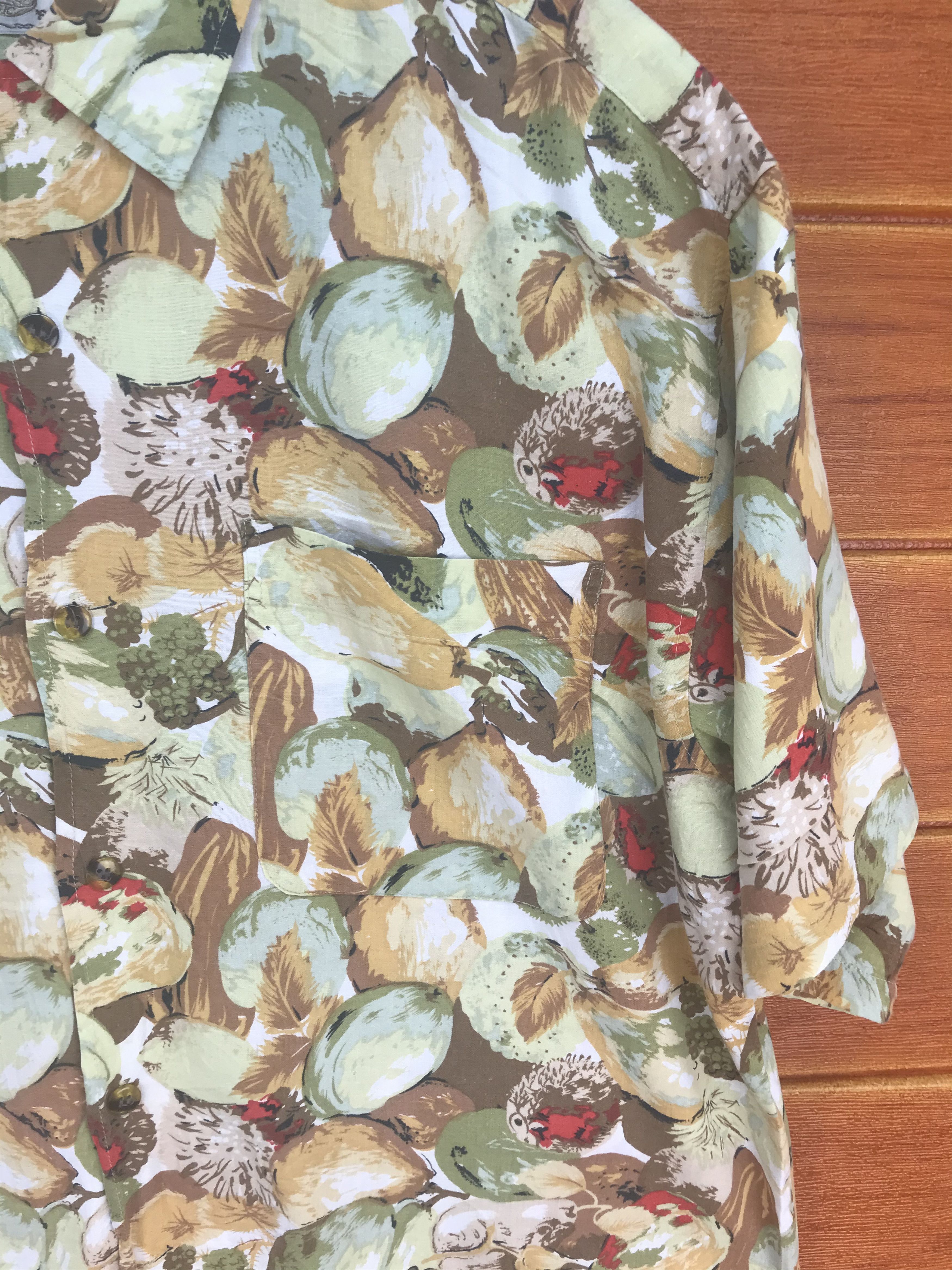 Vintage Vintage Hawaiian Image Magic Asian Fruits Rayon Shirt Size US XL / EU 56 / 4 - 4 Thumbnail