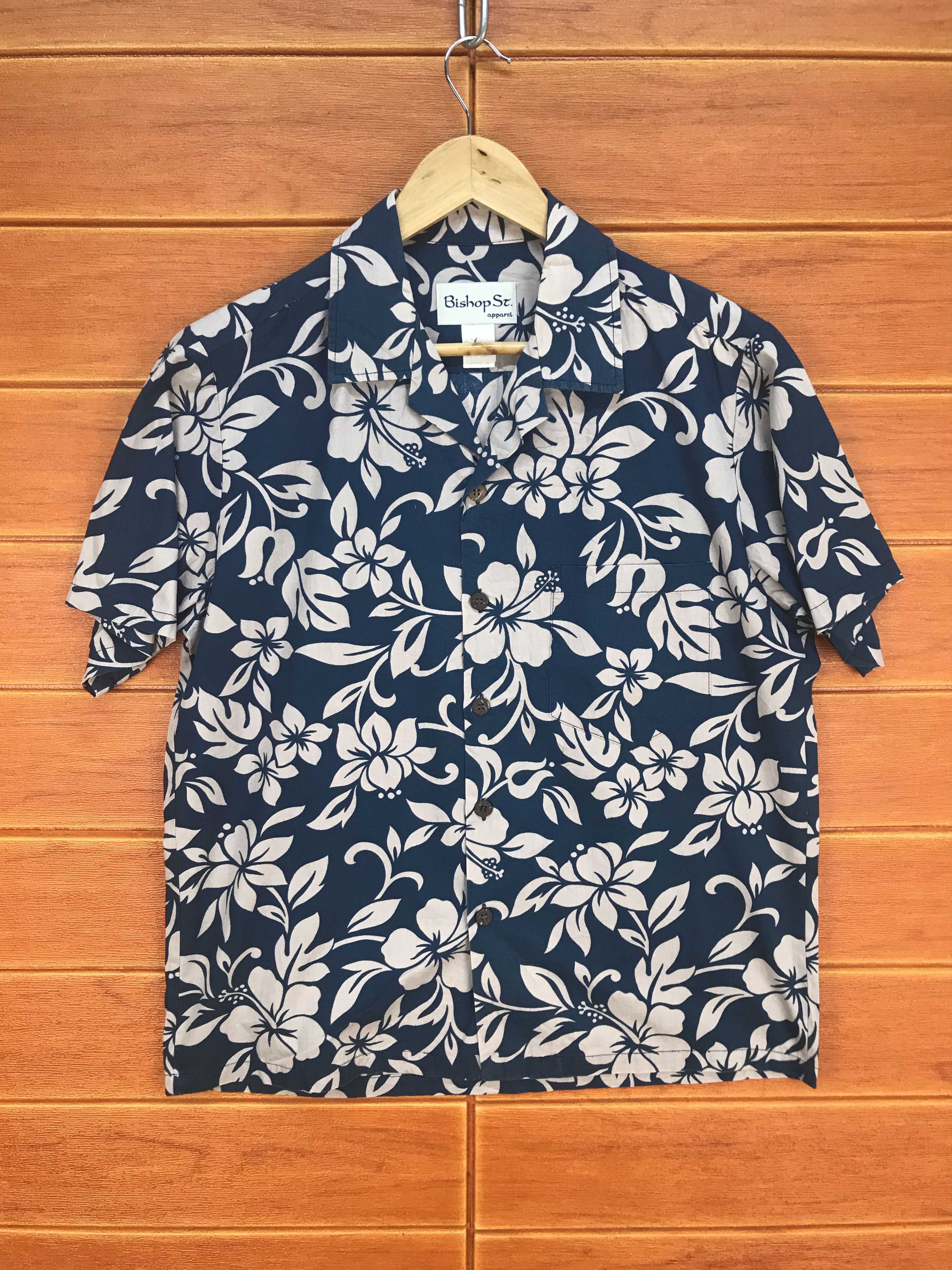 Other Vintage 80s Bishop St. Apparel Aloha Shirt Size US S / EU 44-46 / 1 - 1 Thumbnail