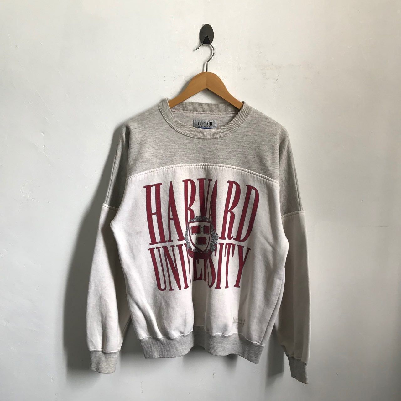 Vintage HARVARD University stripe sweatshirt rare design