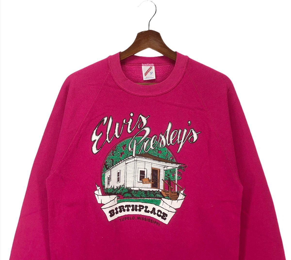 Band Tees × Vintage Vintage Elvis Presley Birthplace Sweater Size US L / EU 52-54 / 3 - 3 Thumbnail