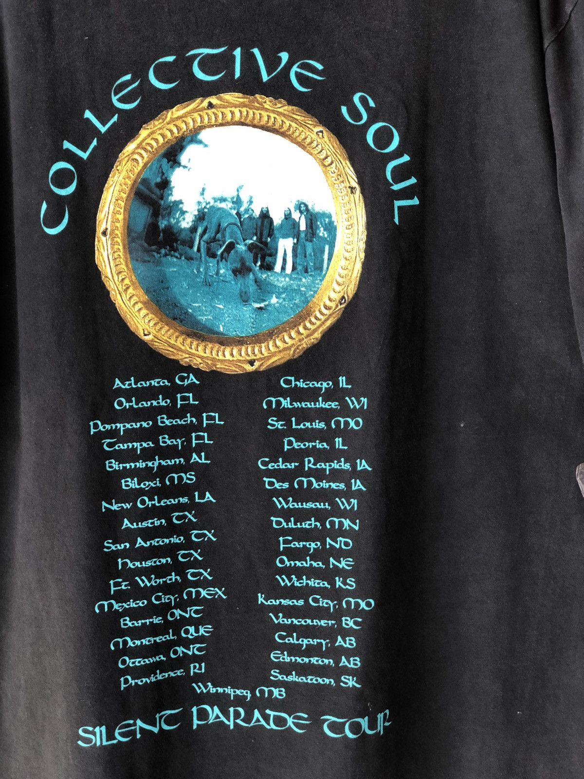 Band Tees Vintage 90s Collective Soul Silent Parade Tour Tee Size US XL / EU 56 / 4 - 8 Thumbnail