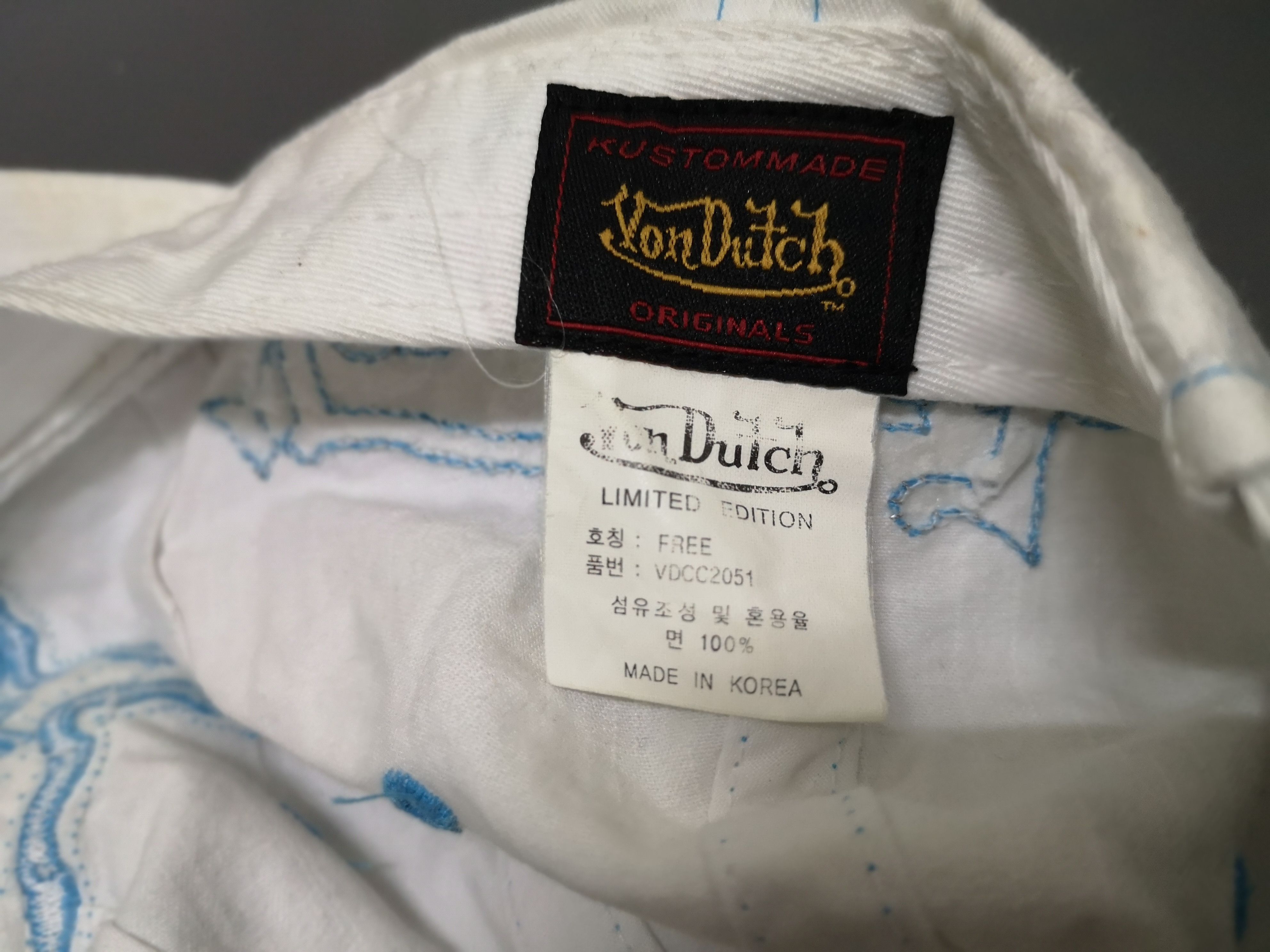 Vintage × Von Dutch VINTAGE DISTRESSED LIMITED EDITION VON DUTCH STRAPBACK Size ONE SIZE - 17 Thumbnail