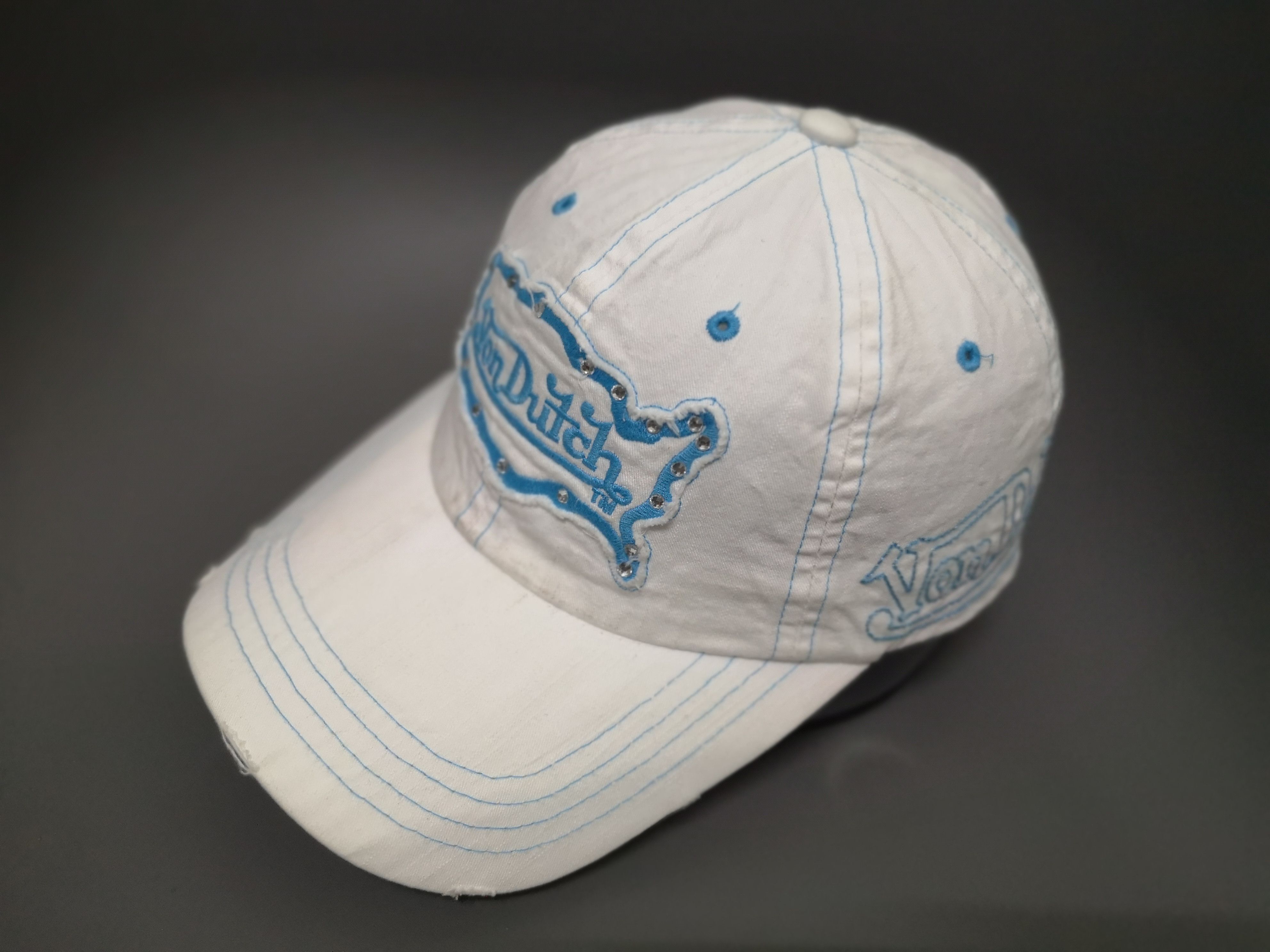 Vintage × Von Dutch VINTAGE DISTRESSED LIMITED EDITION VON DUTCH STRAPBACK Size ONE SIZE - 6 Thumbnail