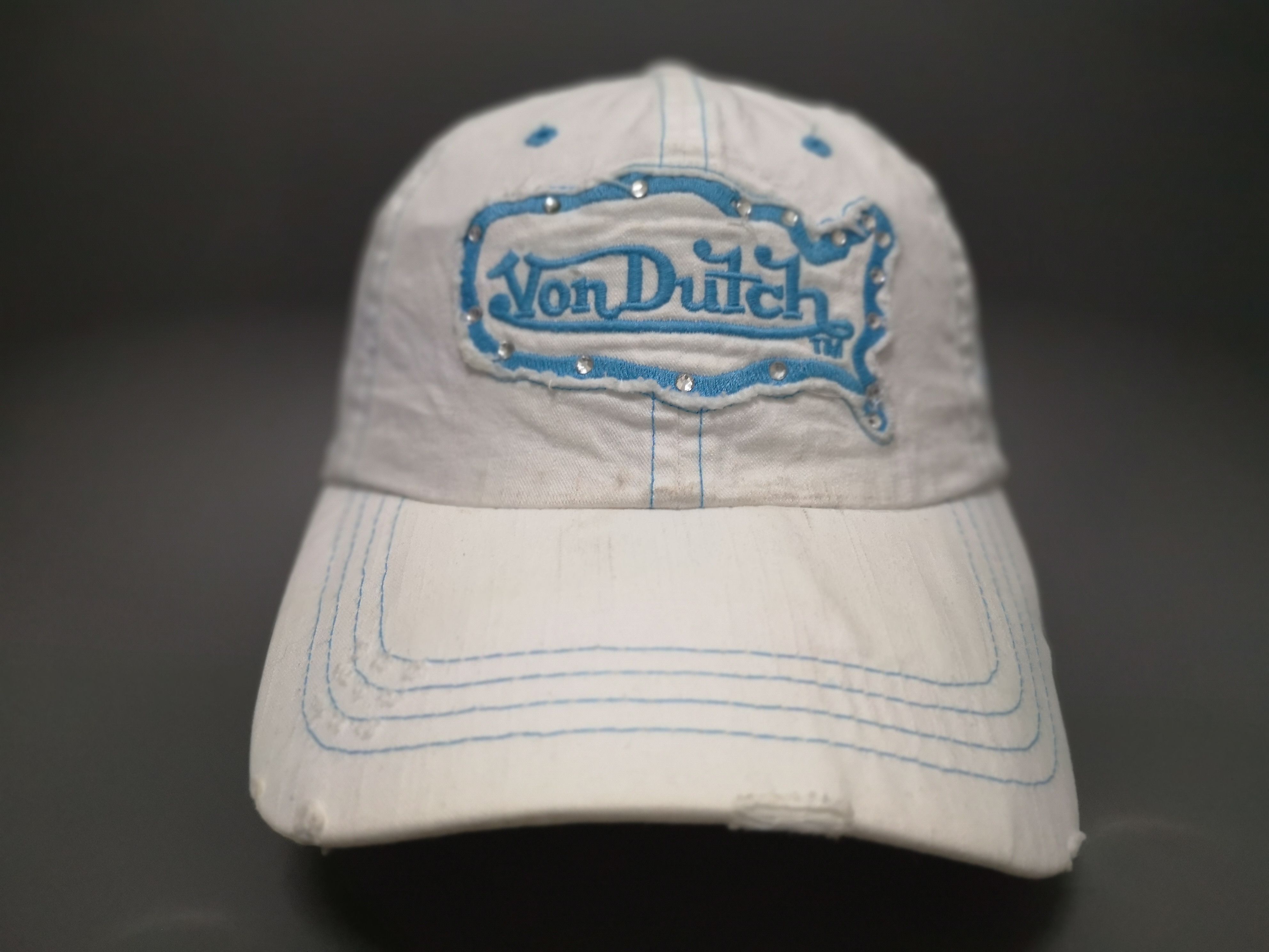 Vintage × Von Dutch VINTAGE DISTRESSED LIMITED EDITION VON DUTCH STRAPBACK Size ONE SIZE - 5 Thumbnail